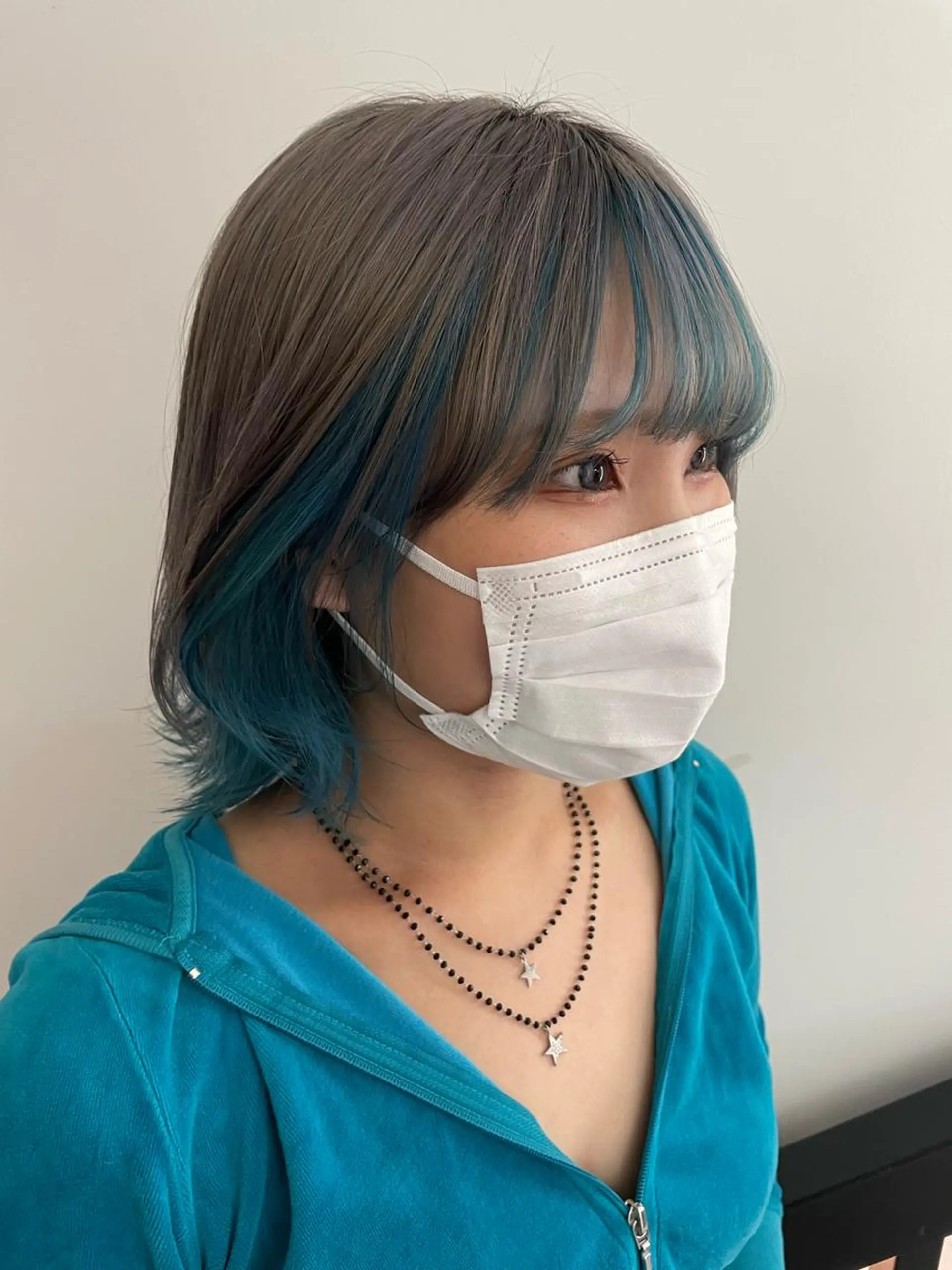 ショート カラー インナーカラー ヘアカラー hair&nail ☯️アイリ☯️のネイルデザイン