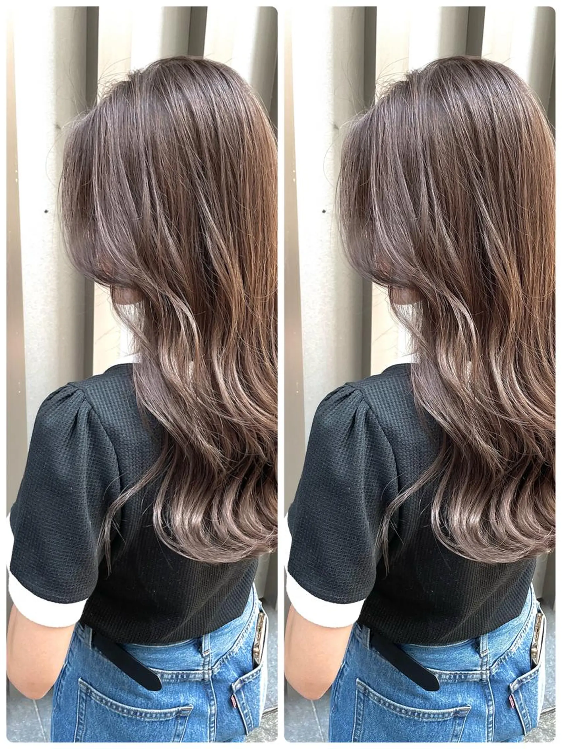 ロング カラー ヘアカラー トリートメント 🌟透明感カラー 🌟松岡勇輝のヘアスタイル