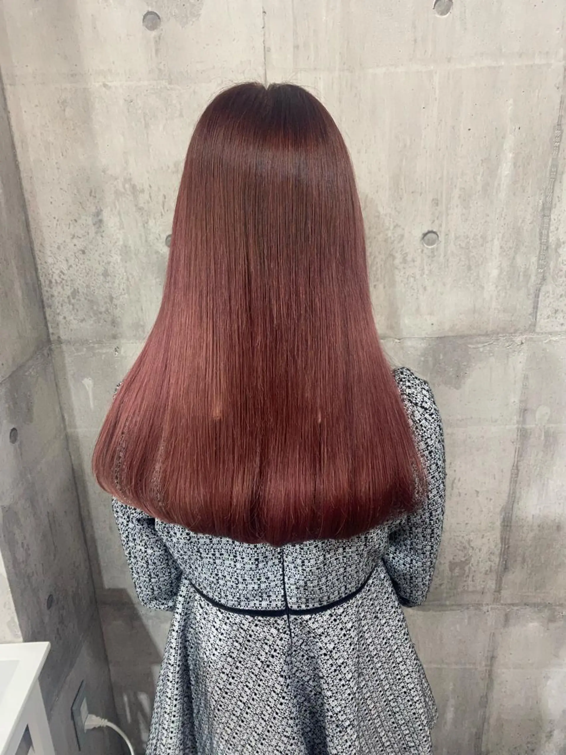 セミロング カラー ピンクカラー SHURI❤️‍🔥 中/韓mix ♡のヘアスタイル