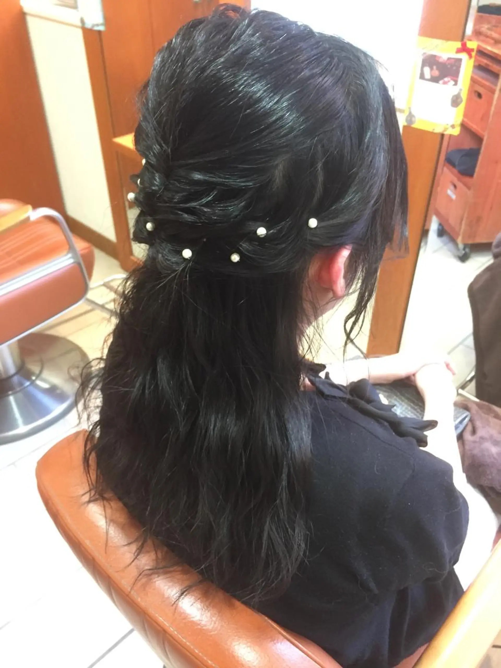 ロング カラー パーマ ヘアアレンジ 可愛いを作る神 ナオヒロのヘアスタイル