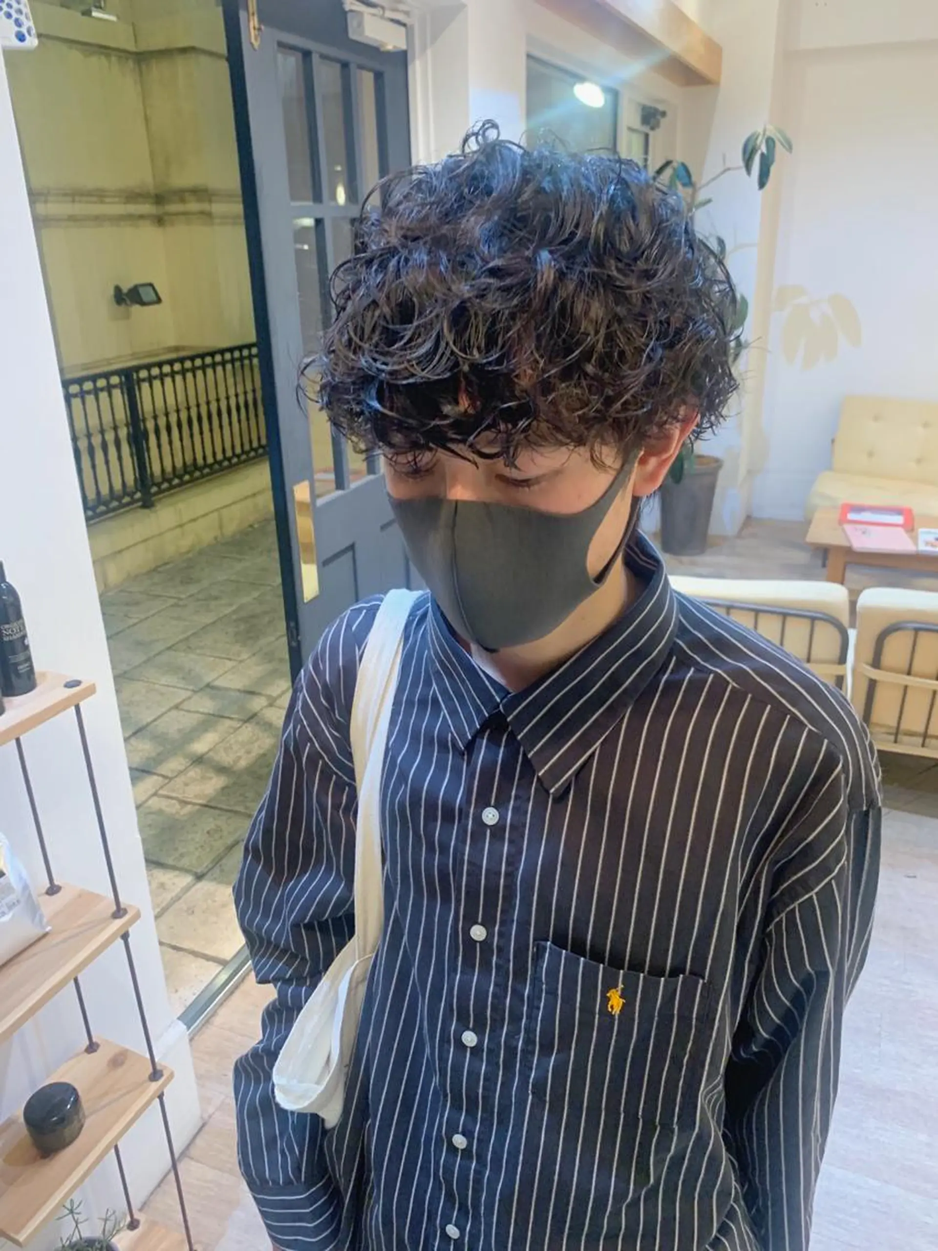 ミディアム パーマ カット パーマ ‪🌿パーマ大好評 メンズ特化🌿ワタルのヘアスタイル