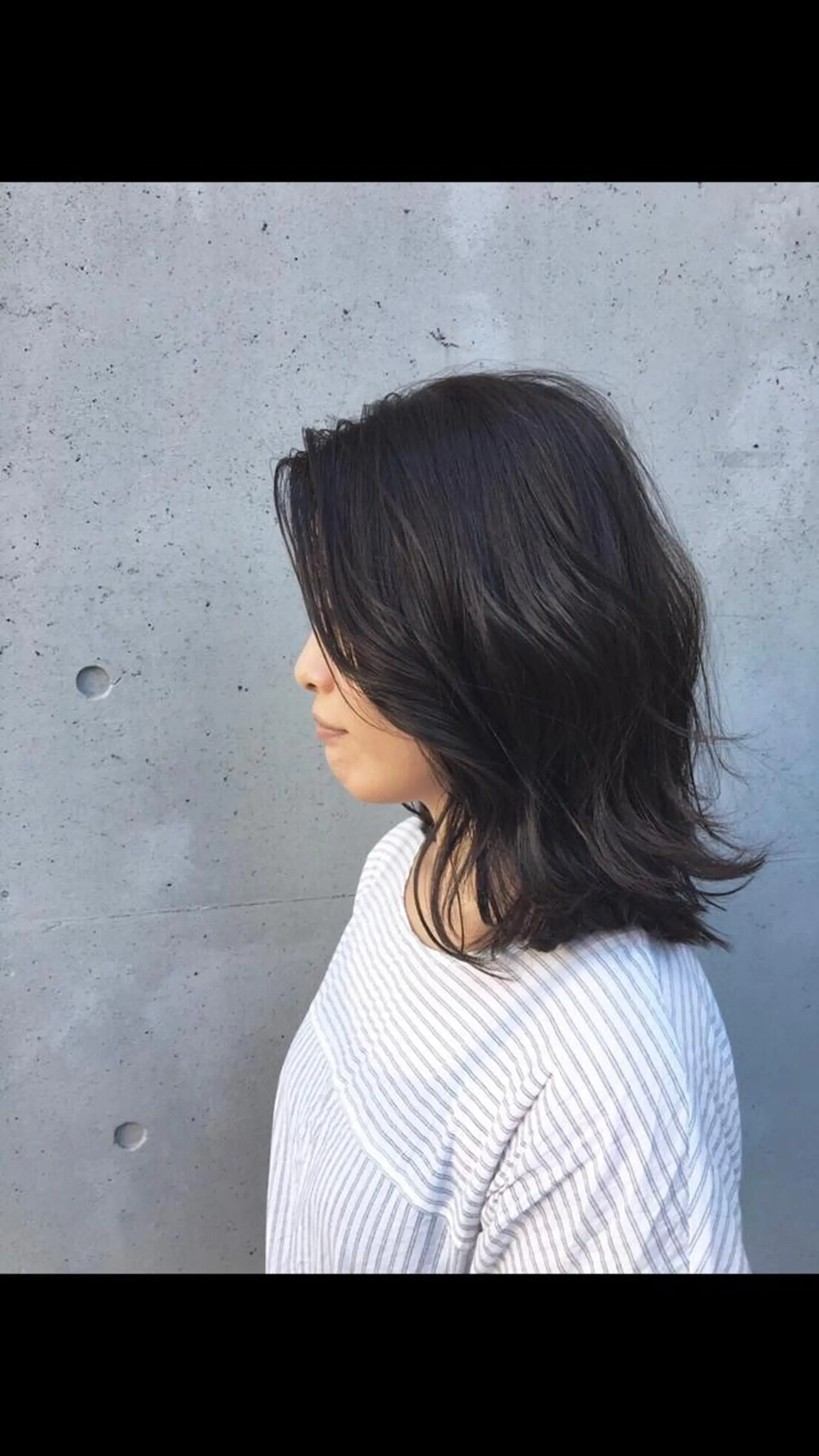 セミロング カラー 透明感カラー グレージュ カット ヘアカラー トリートメント 酸性縮毛矯正🧴韓国 レイヤー/髪質改善のヘアスタイル