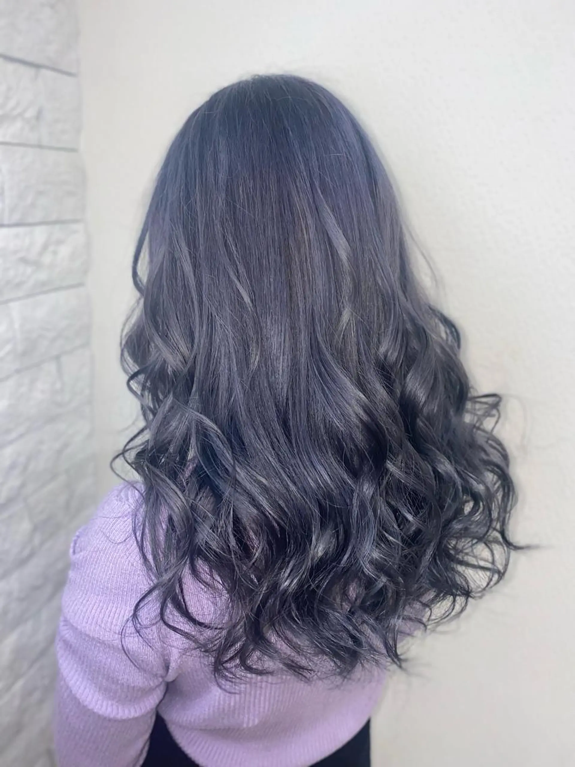 セミロング ヘアカラー ゆぴ☾‪/推しカラー /ハイトーンのヘアスタイル