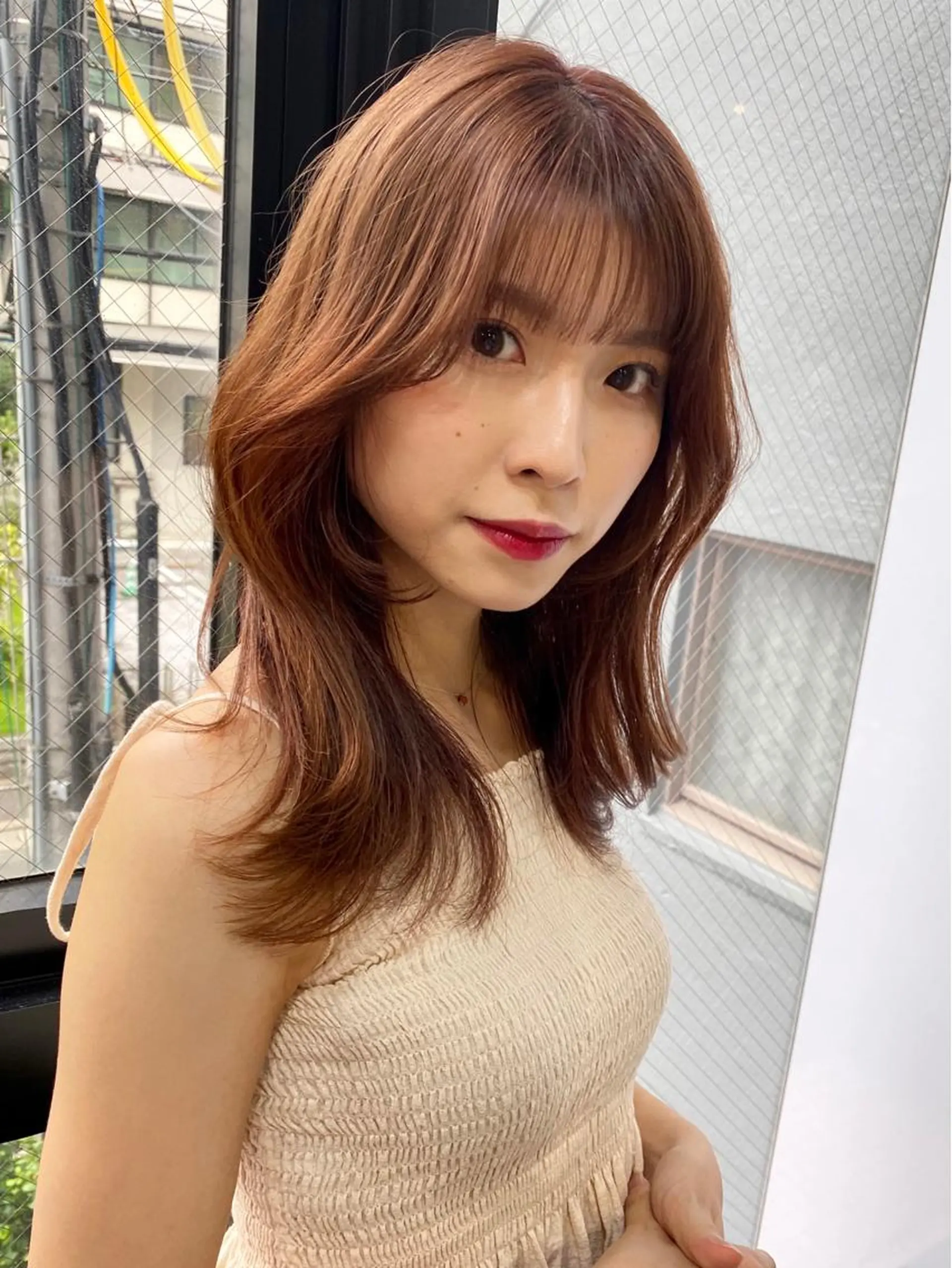 セミロング カラー Pia ツボイ ケイタのヘアスタイル