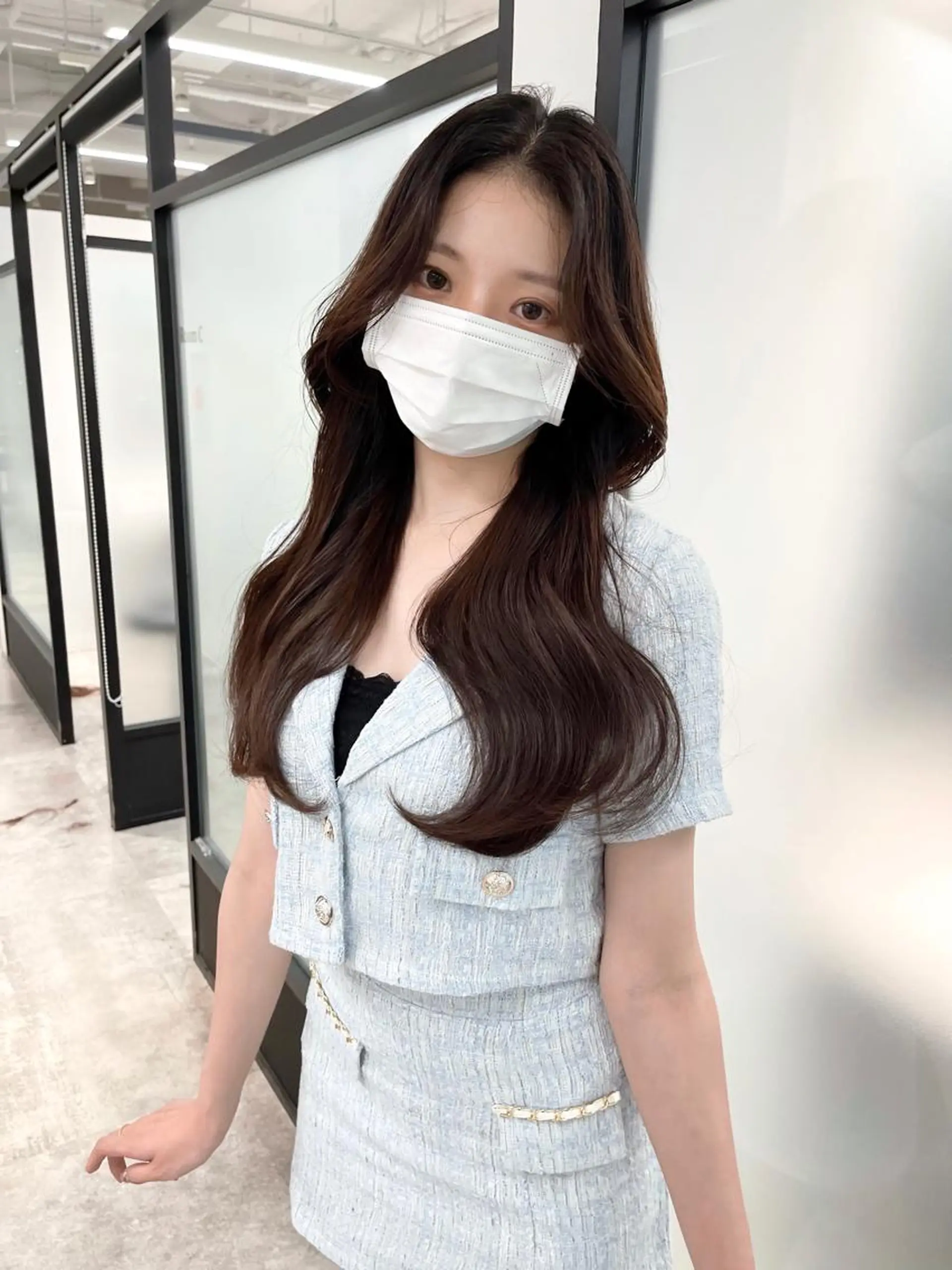 ロング 韓国風ヘア レイヤーカット カット ヘアカラー トリートメント 韓国レイヤーカット 髪質改善▫️水野有真のヘアスタイル