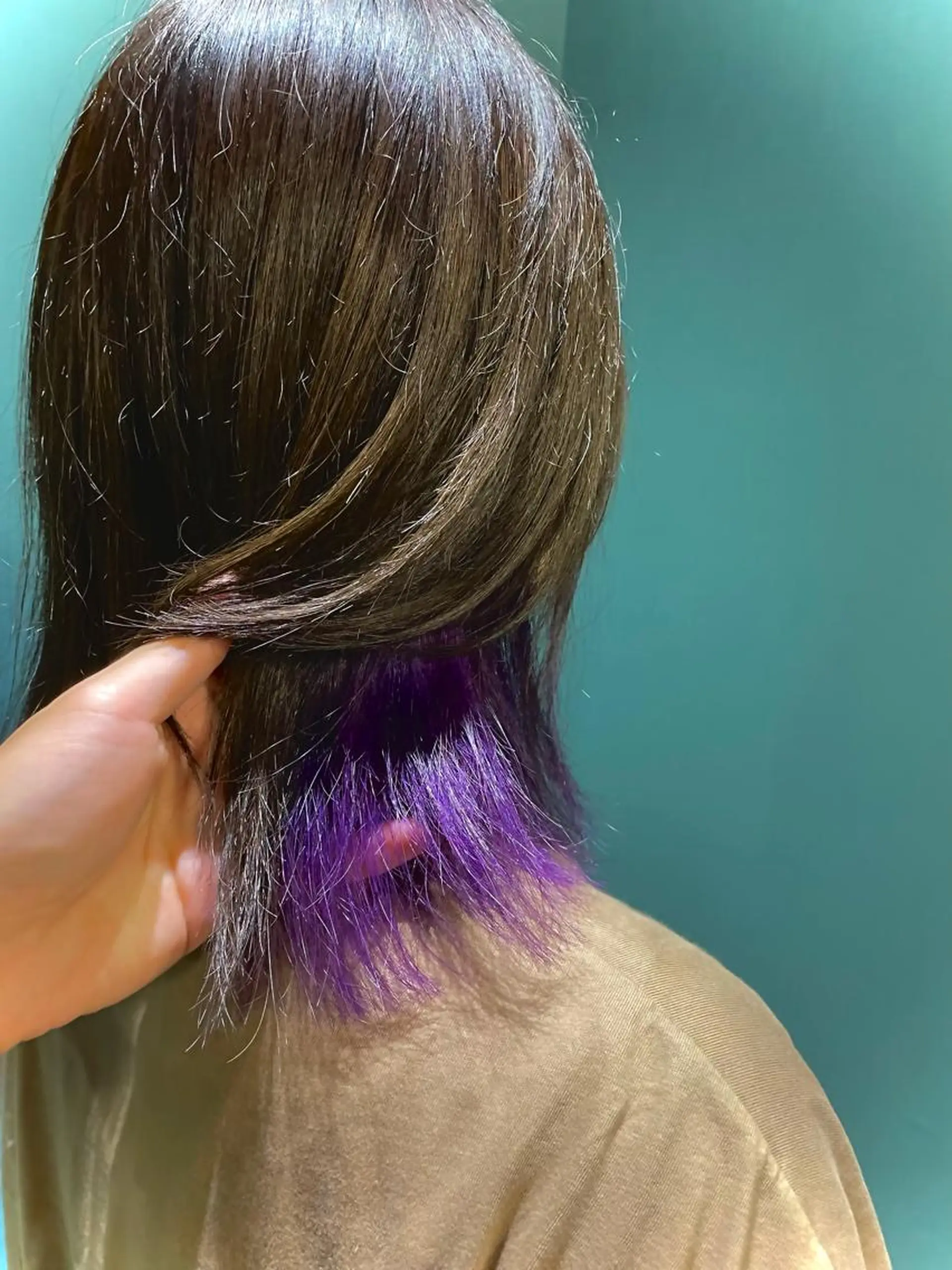 ミディアム 髪質改善×潤艶カラー ⭐️岡田崇彰のヘアスタイル