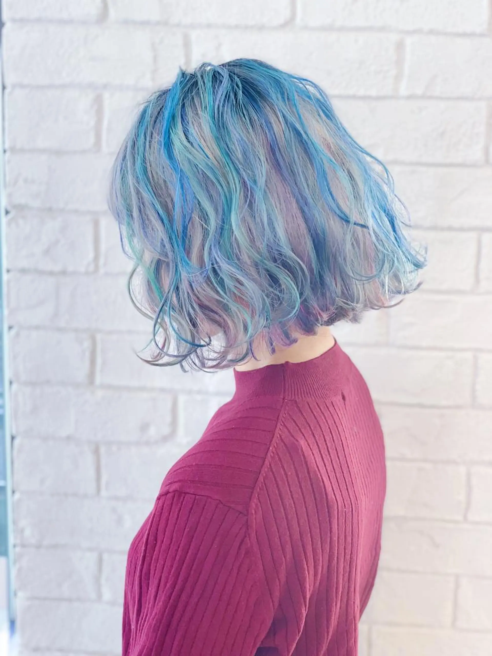 ショート カラー ブルーカラー ユニコーンカラー 枚方/樟葉駅 ３分 enn. AKIRAのヘアスタイル