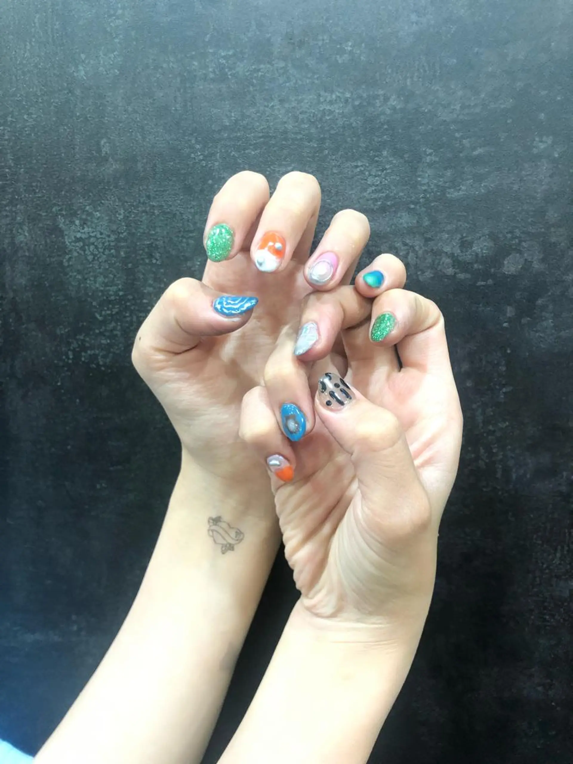 カラー ヘアアレンジ ネイル チャンモリパーマ/韓 国/Minami🦋のヘアスタイル