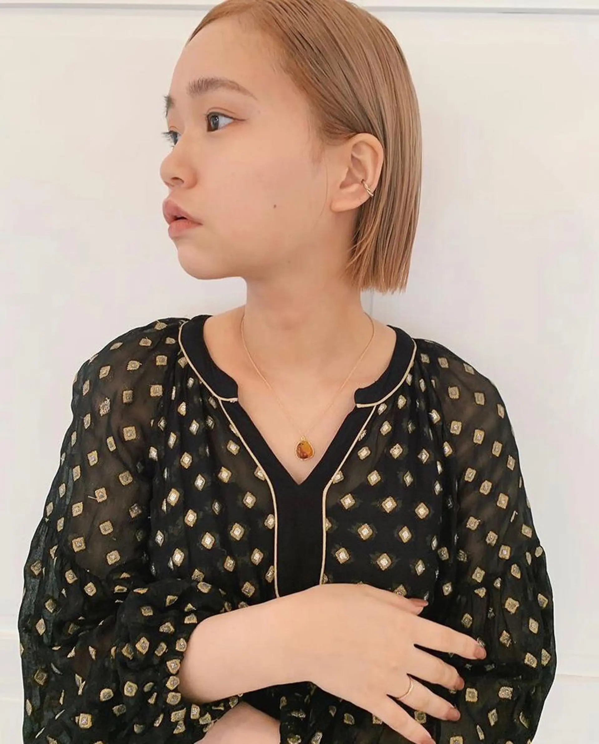 ミディアム ボブ Memories 銀座のヘアスタイル