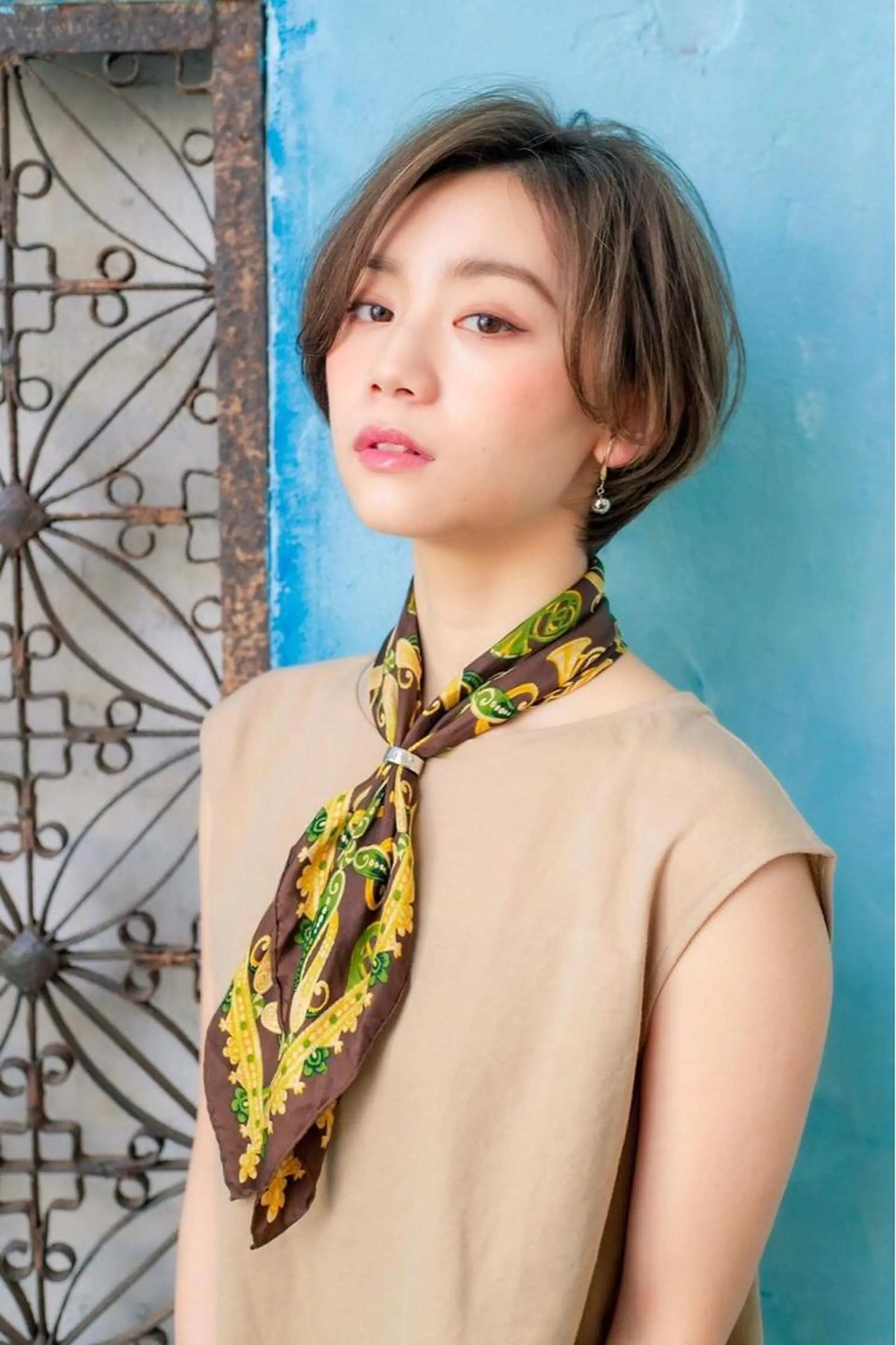 ショート カラー パーマ 仙台Ｉ韓国レイヤー Ｉ髪質改善Ｉ伊藤拓海のヘアスタイル