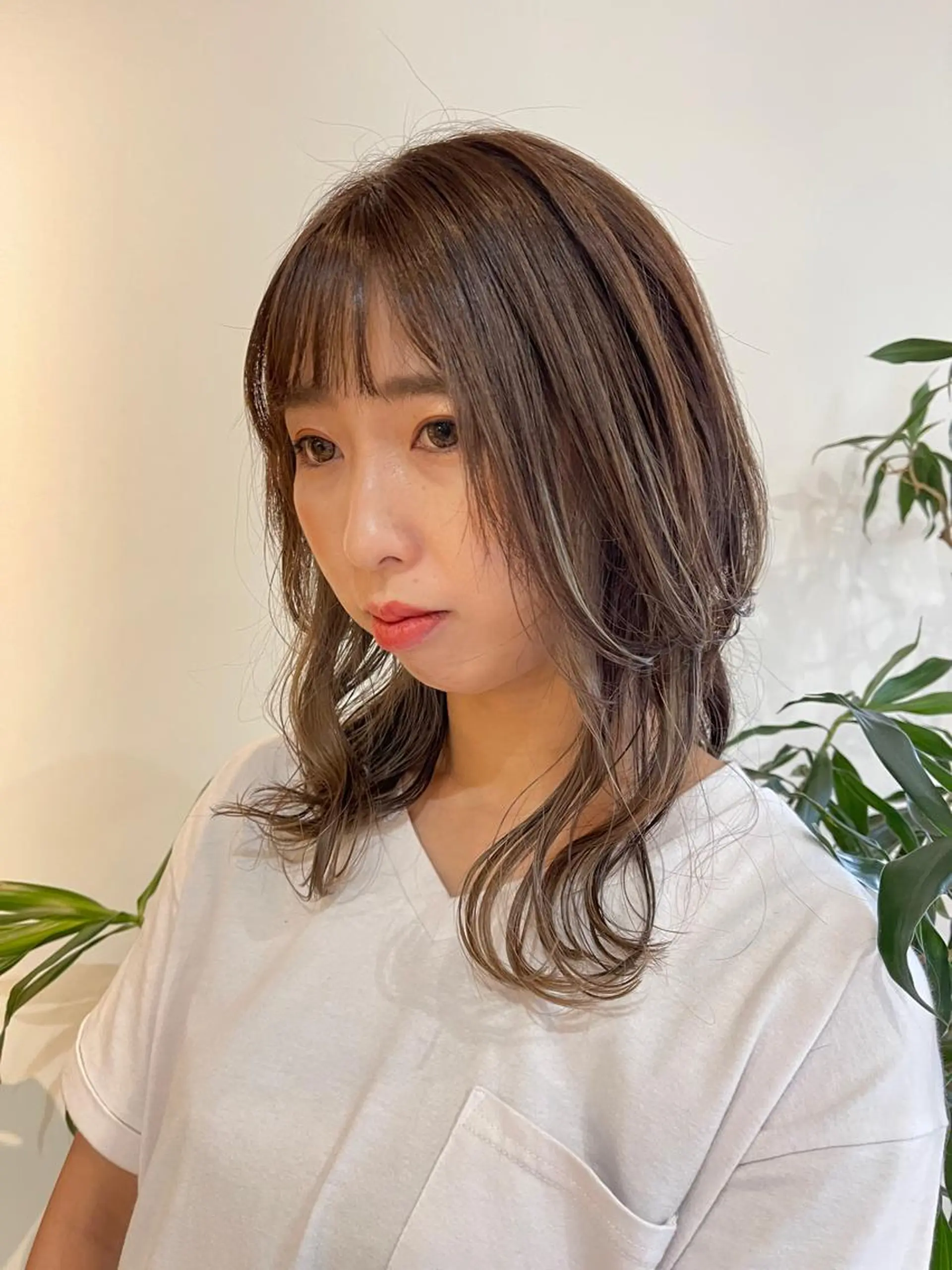 セミロング カラー ウルフカット 【AMANEQ】 yuka🦋のヘアスタイル