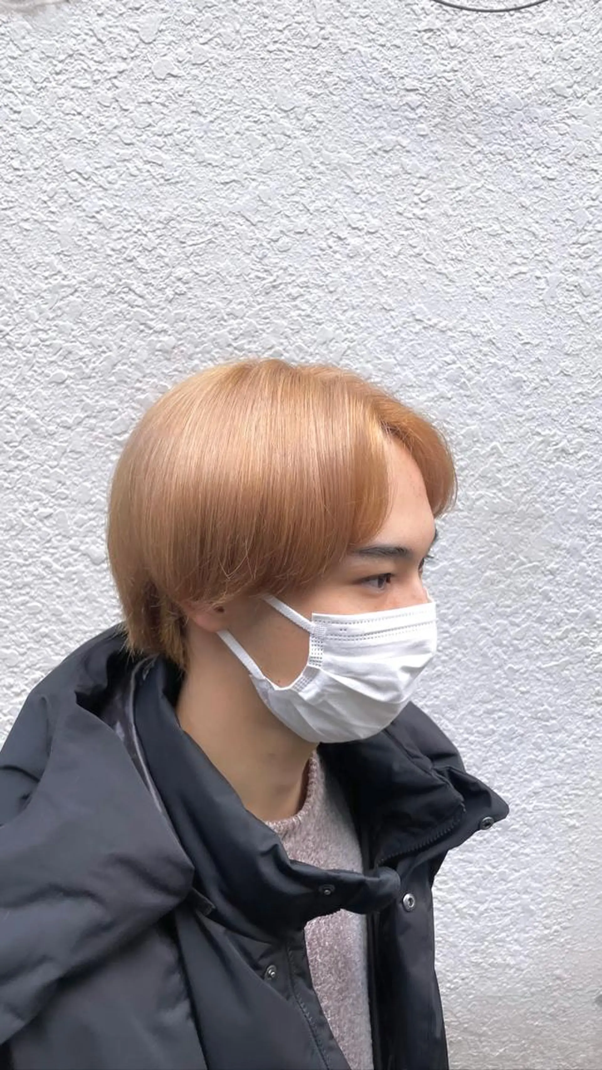 ショート カラー メンズ 🧸赤み消し🐾 ラベンダ/ミルクティのヘアスタイル