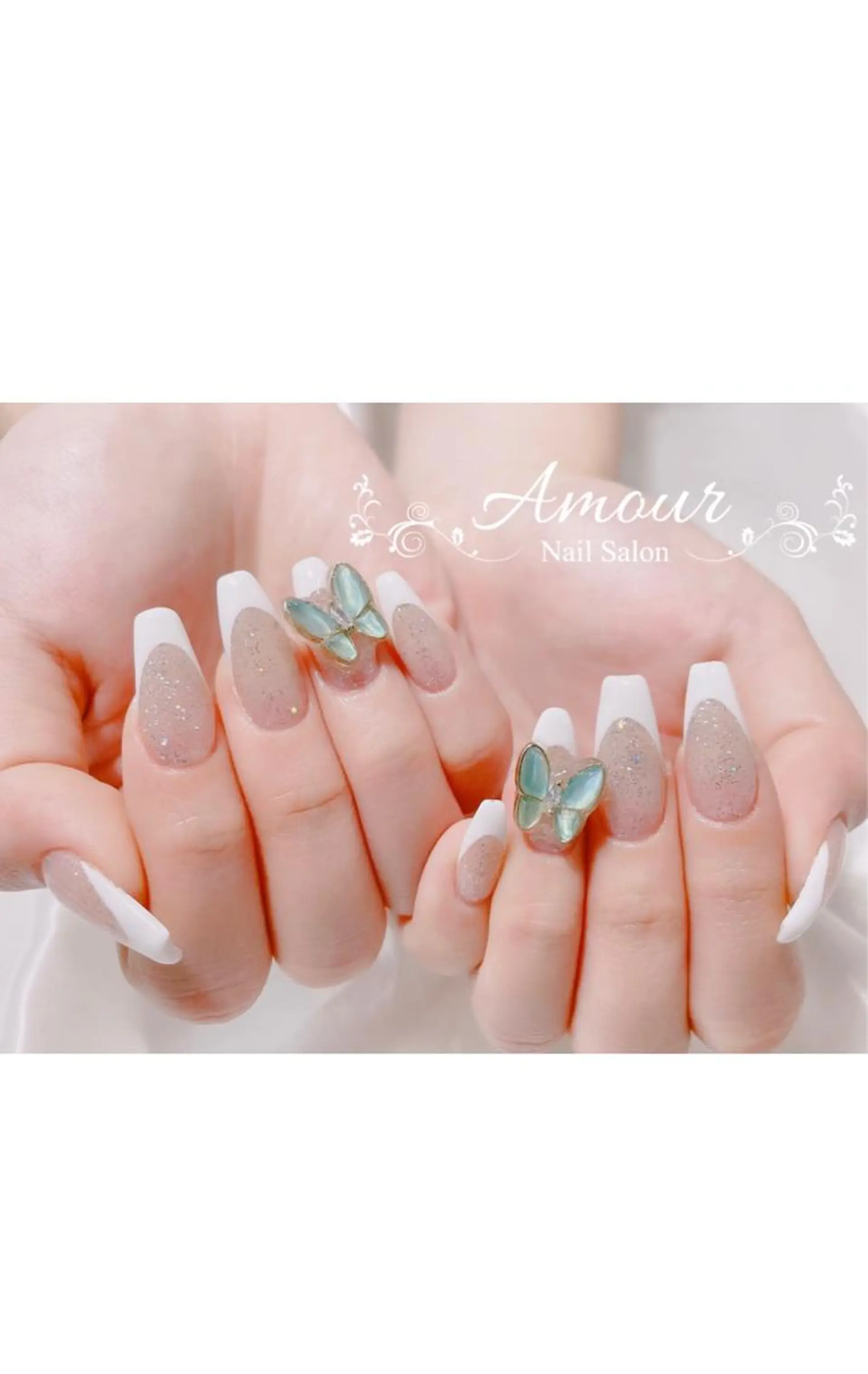 ネイル グリーン nailsalon ♡amour♡のネイルデザイン