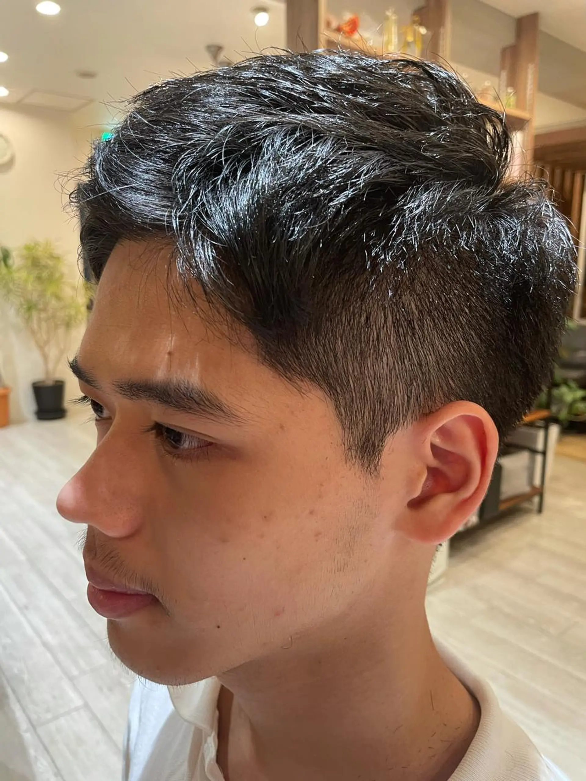 メンズ アップバング Lian山田 駿のヘアスタイル