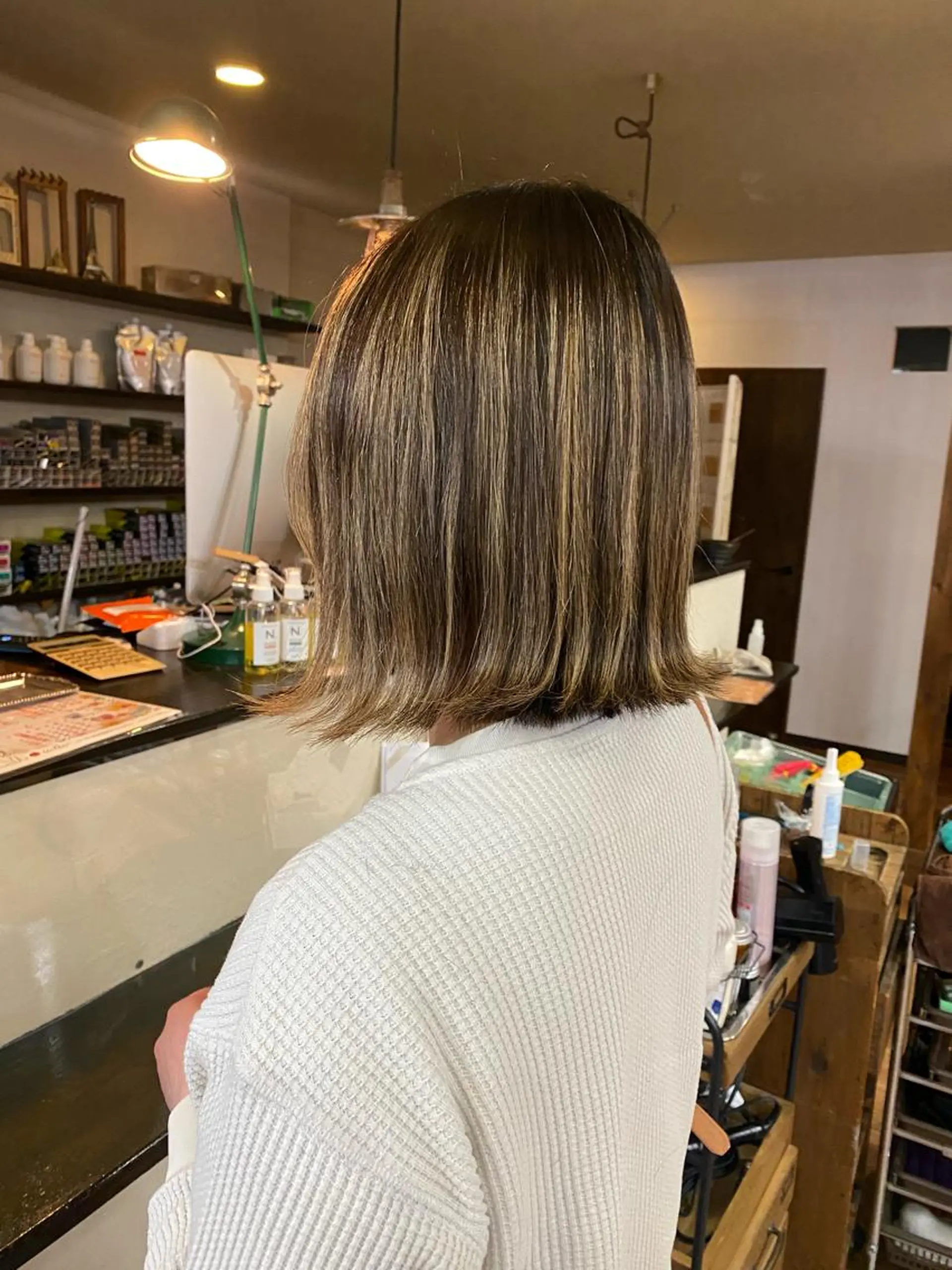 ミディアム Un Fleur所属・立野 希沙のヘアスタイル