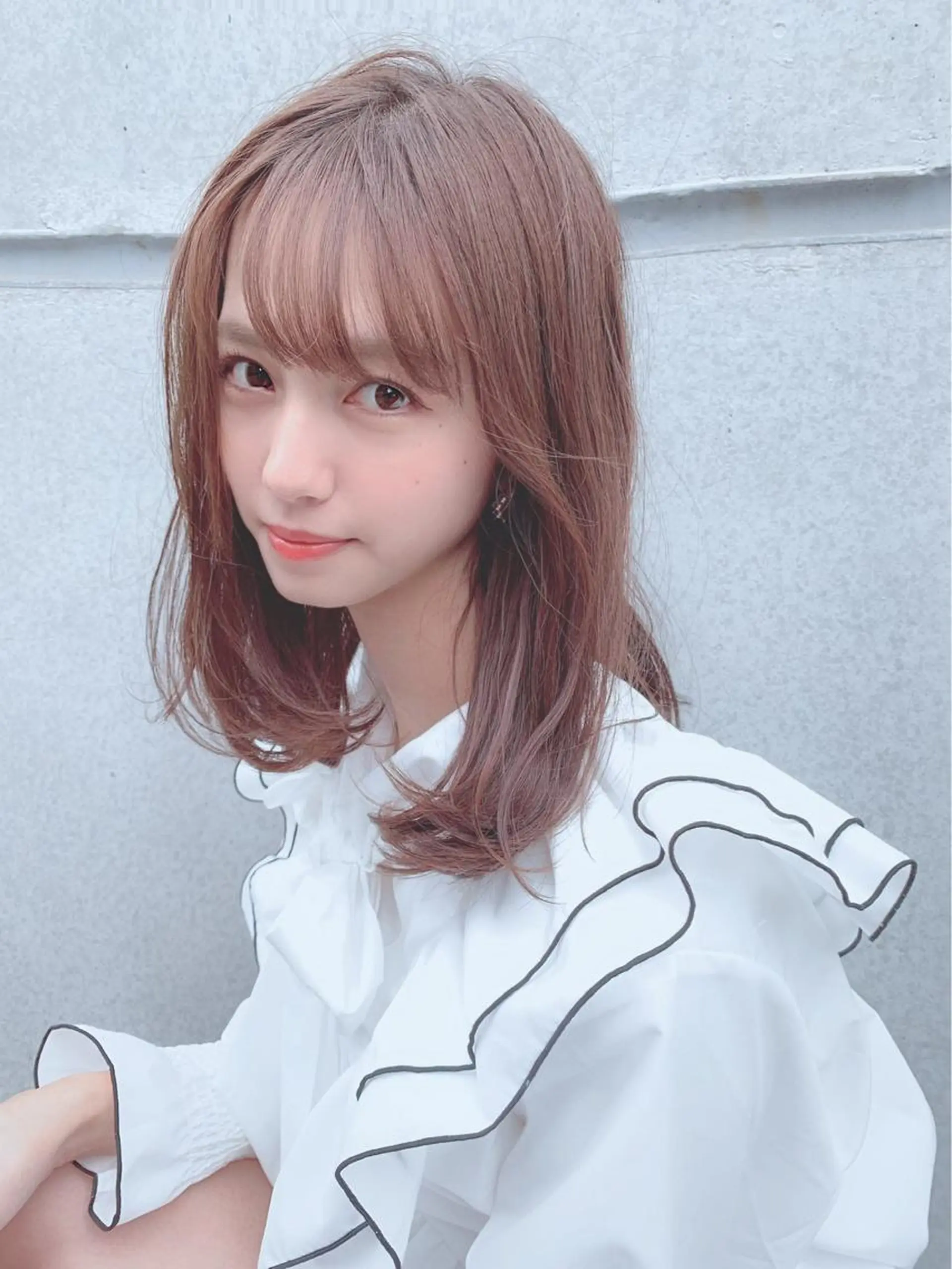 ミディアム カラー パーマ 【公式】amble luxe池袋東口🩷のヘアスタイル
