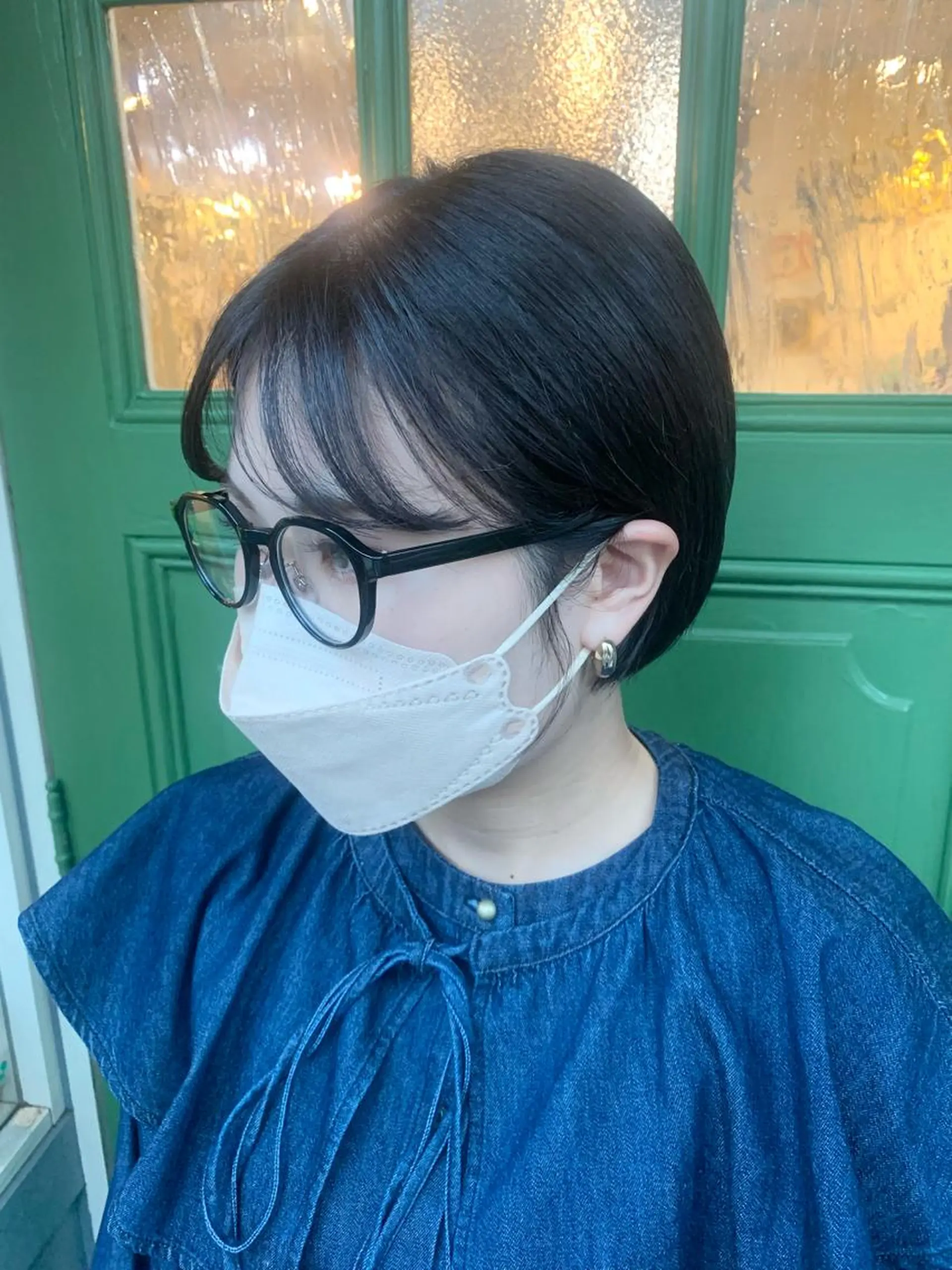 ショート カラー カット 清水千優/パーマ/ メンズパーマのヘアスタイル