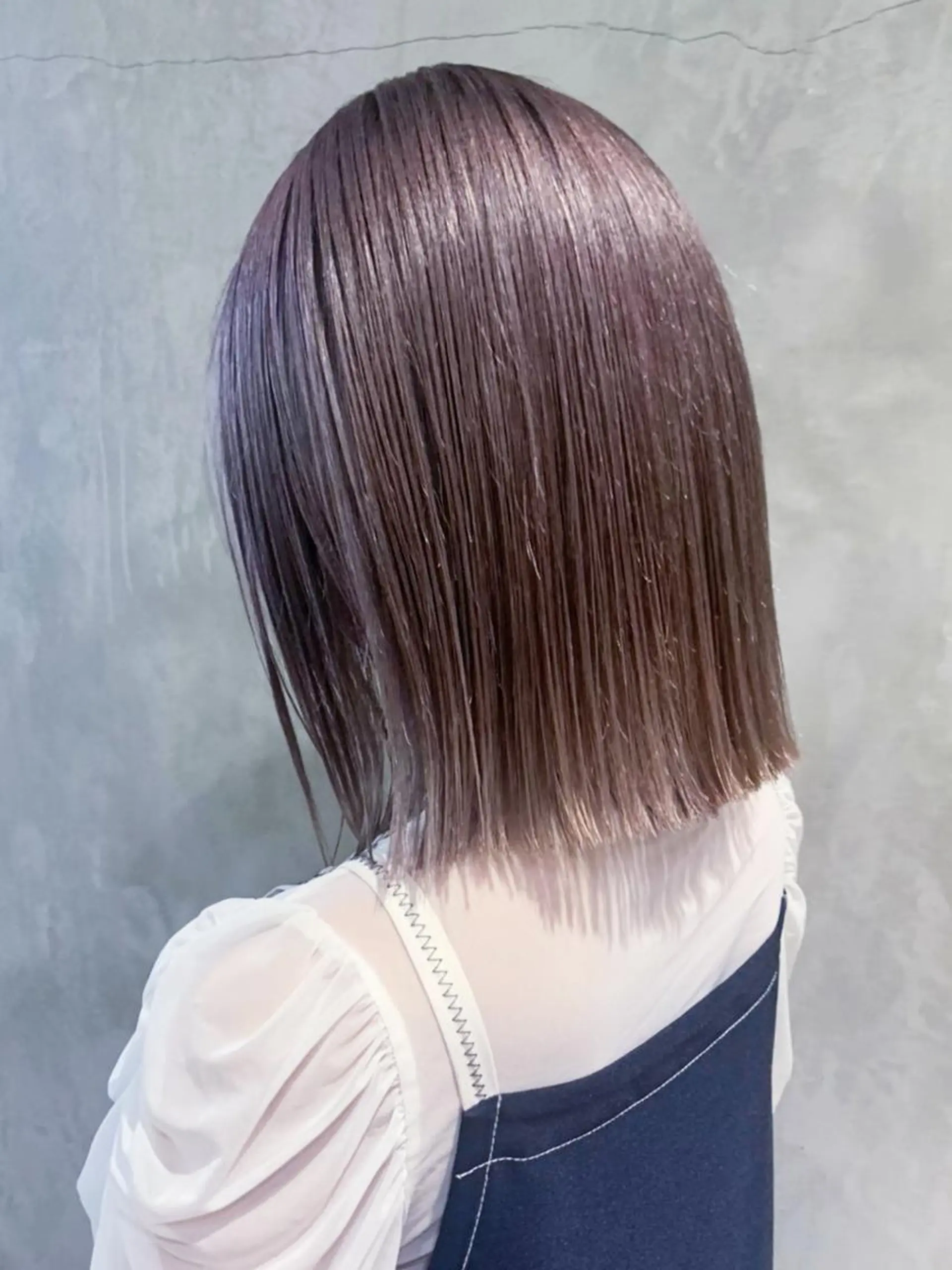 ミディアム カラー パーマ ヘアアレンジ ラベンダーカラー ラベンダーグレー ITbyALBUM 浦和店のヘアスタイル