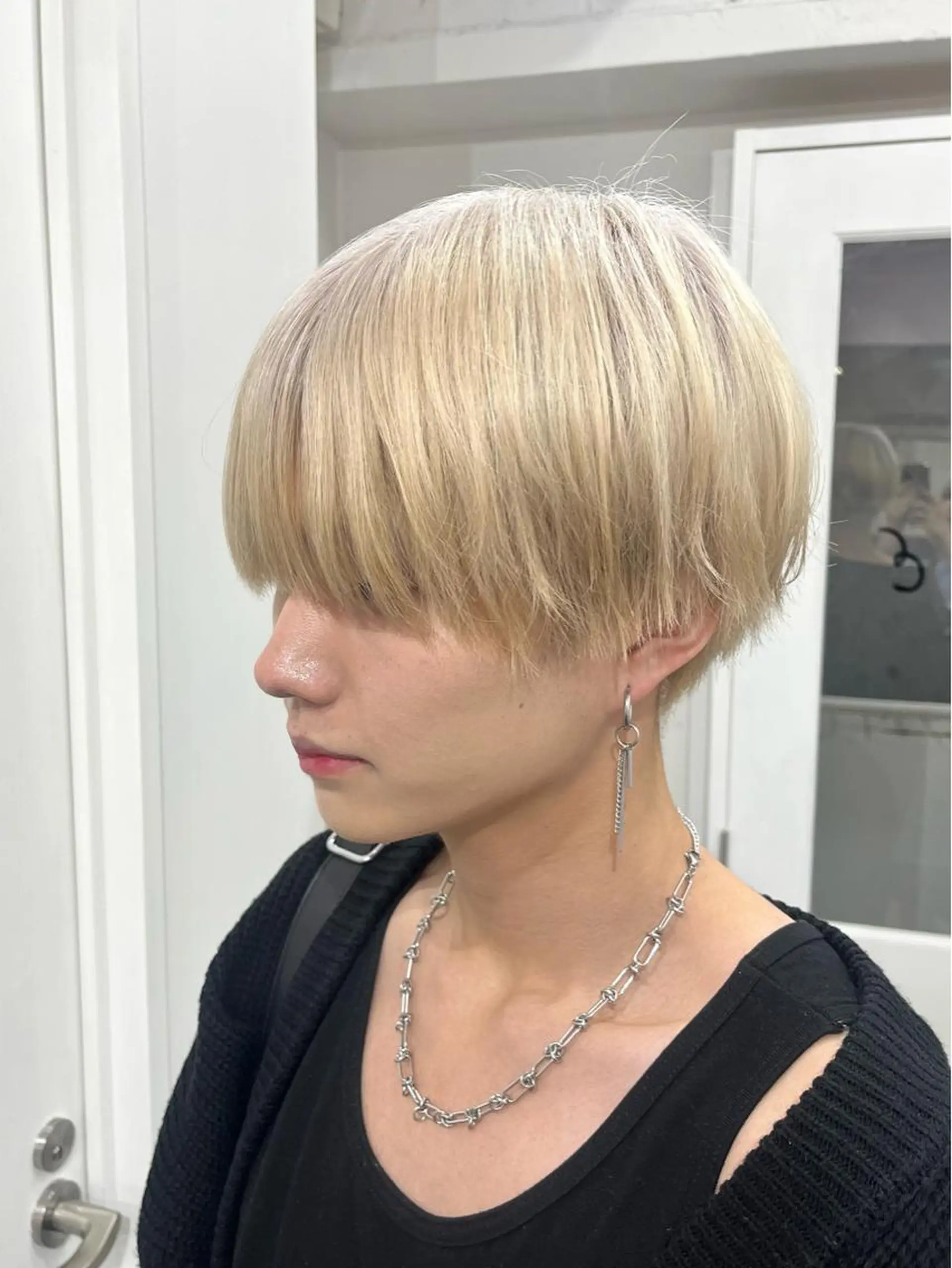 ショート カラー メンズ カット ヘアカラー トリートメント ♱地雷カラー♱ウルフ ♱ 藍衣 ♱のヘアスタイル
