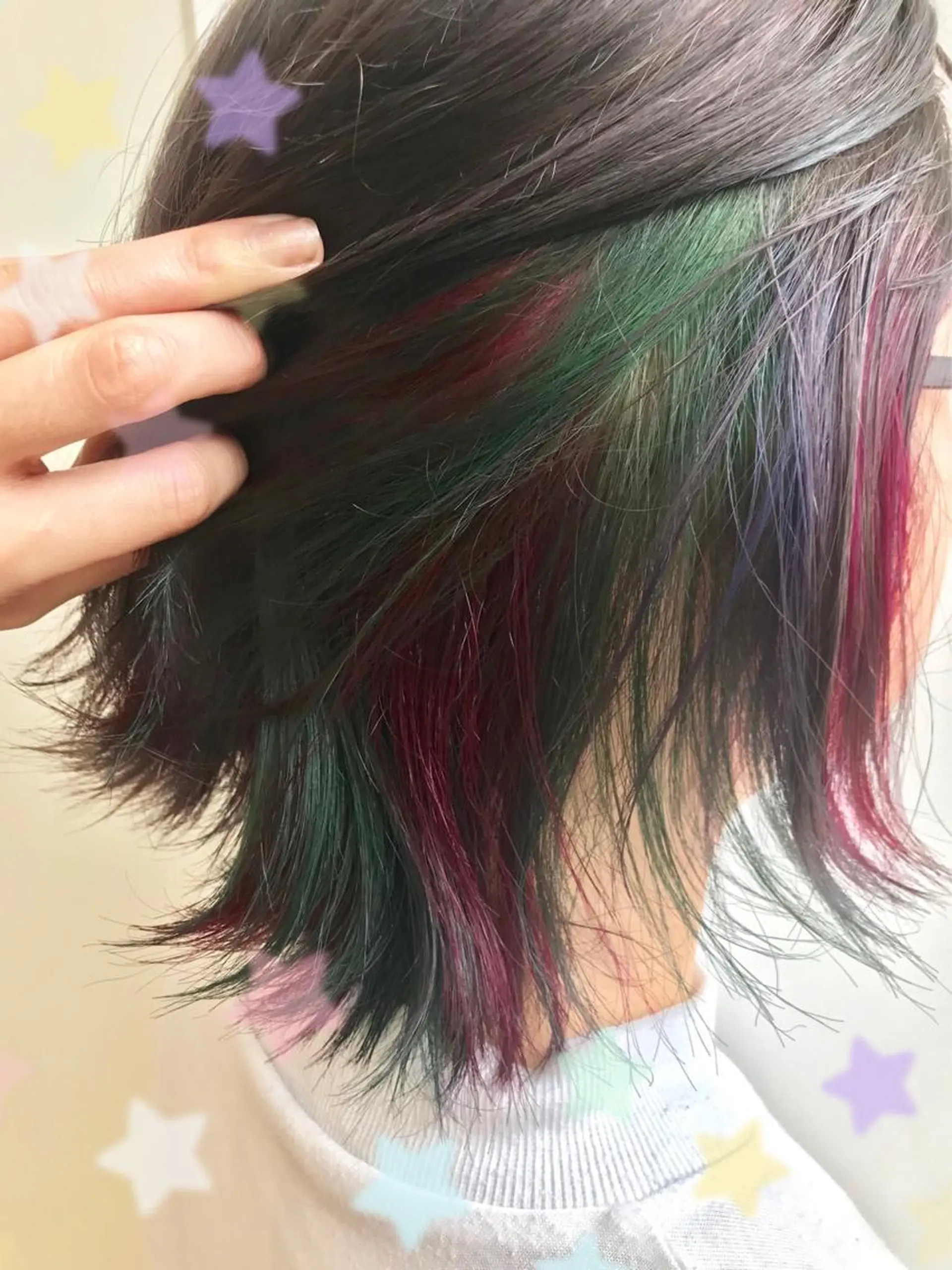 ミディアム カラー ブリーチ インナーカラー 新宿駅近♡個室 ♡関口三都季🌜のヘアスタイル