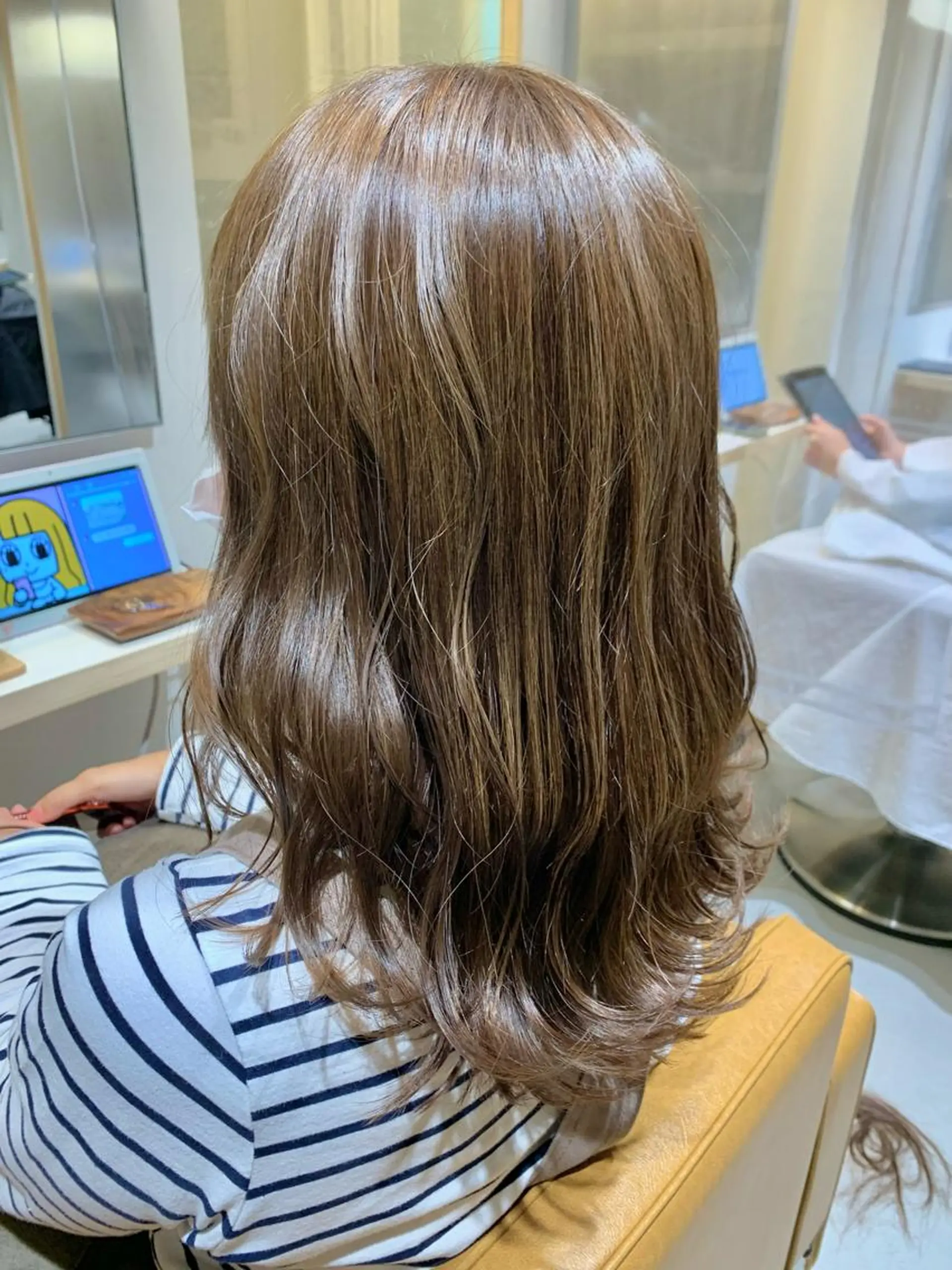 セミロング カラー 縮毛矯正×艶カラー /中村勇太のヘアスタイル