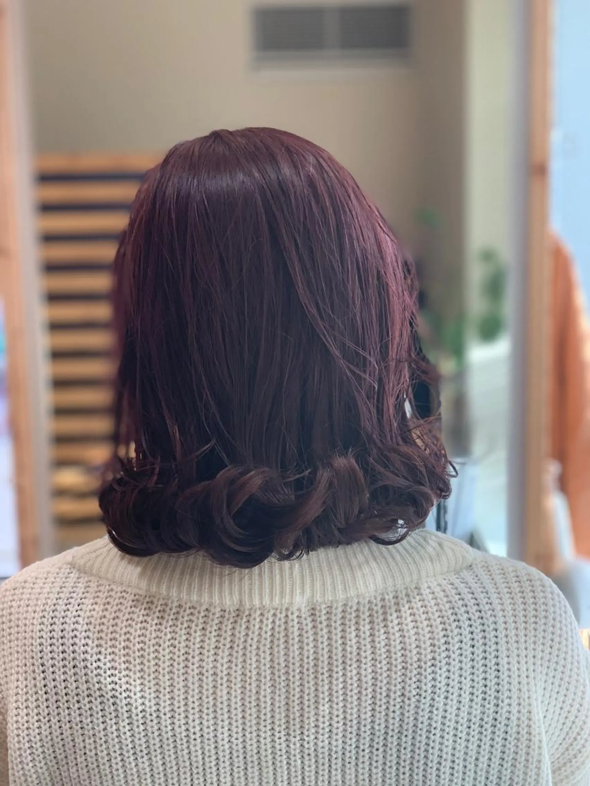 セミロング カラー 関口 友行のヘアスタイル