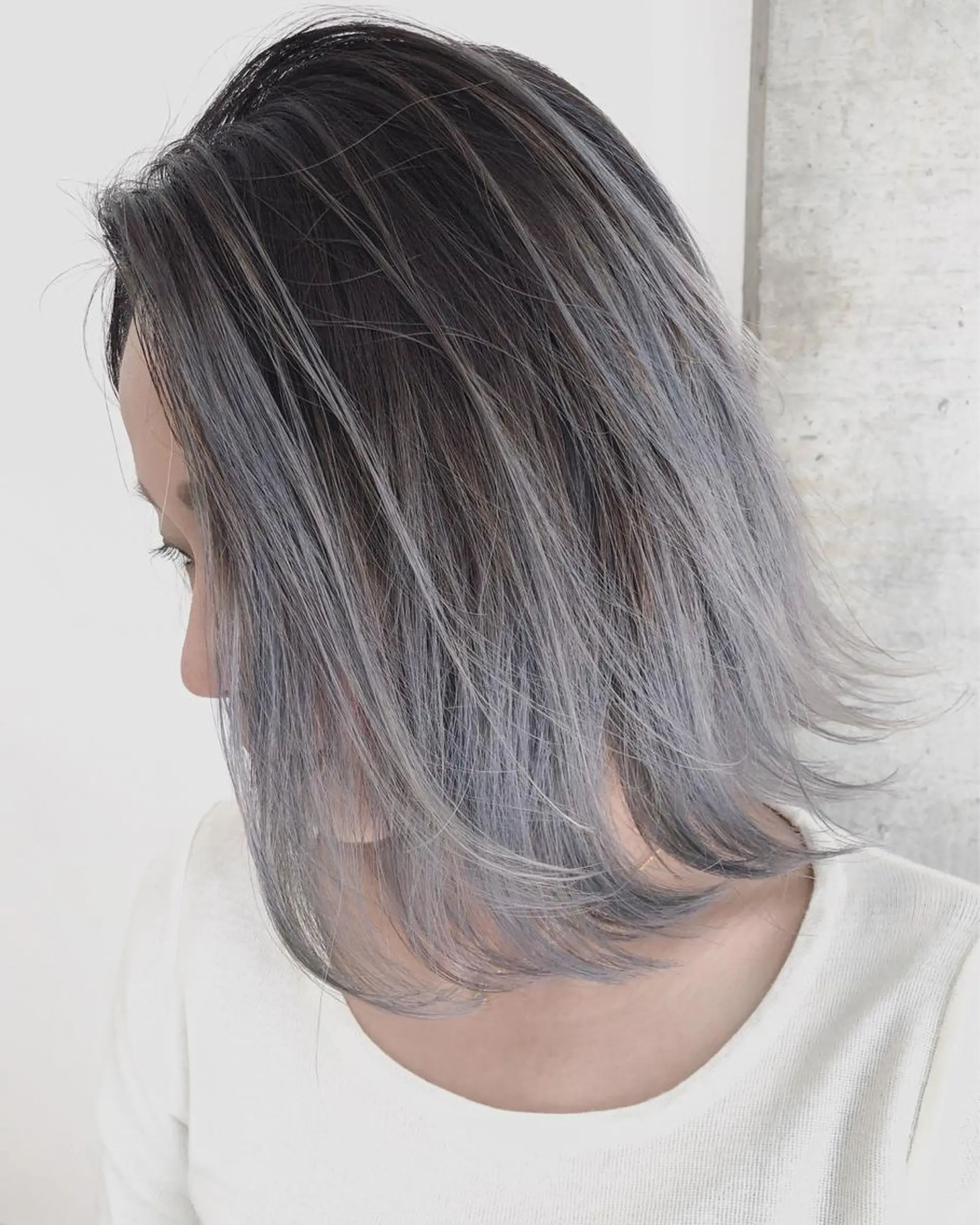 ショート カラー バレイヤージュ ブリーチ 透明感カラー ダブルカラー グレージュ カット ヘアカラー トリートメント ハイトーン×髪質改善 KENTAのヘアスタイル