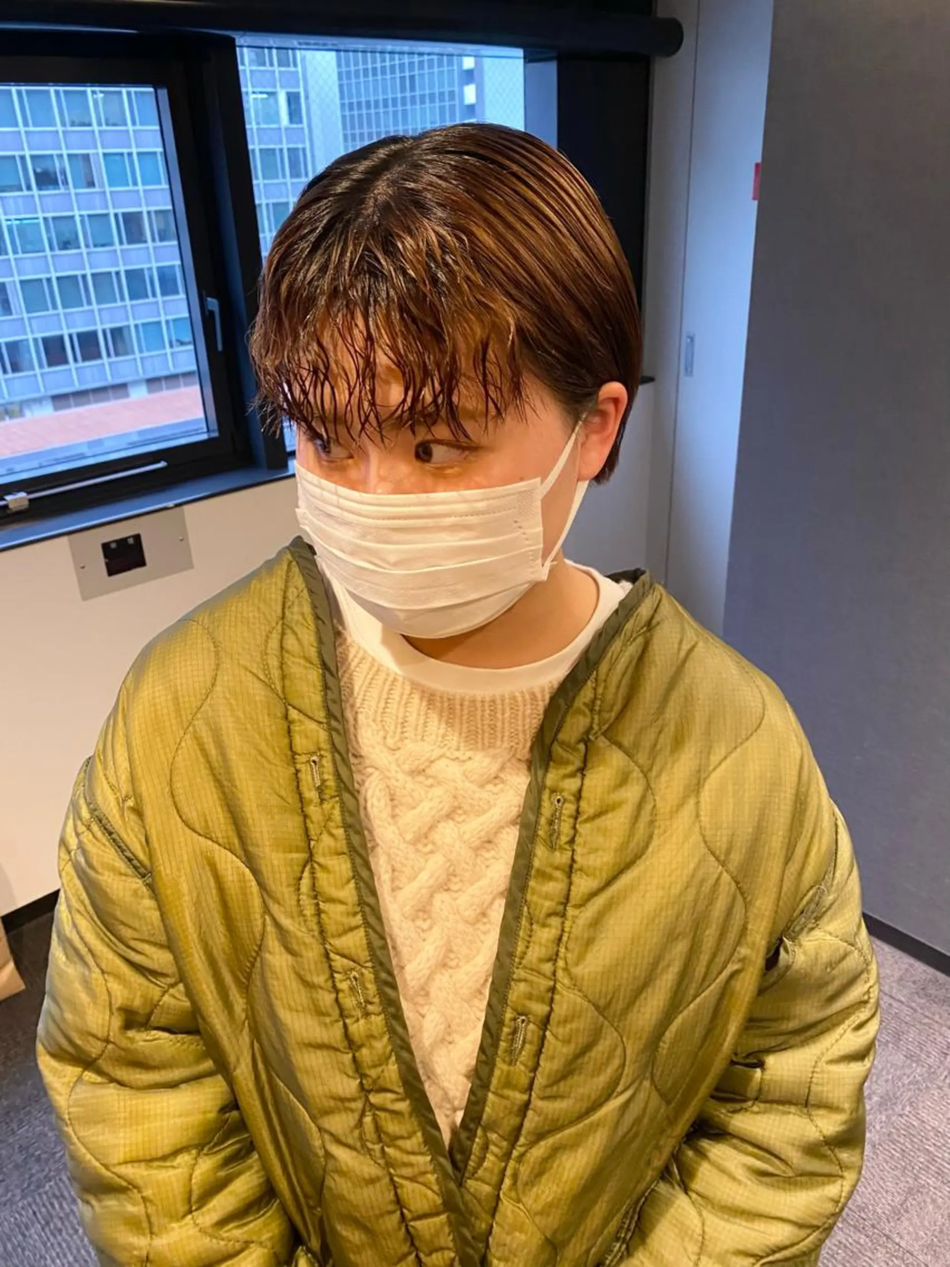 ショート デザインカラー/ボブ ブリーチカラー/ユリのヘアスタイル