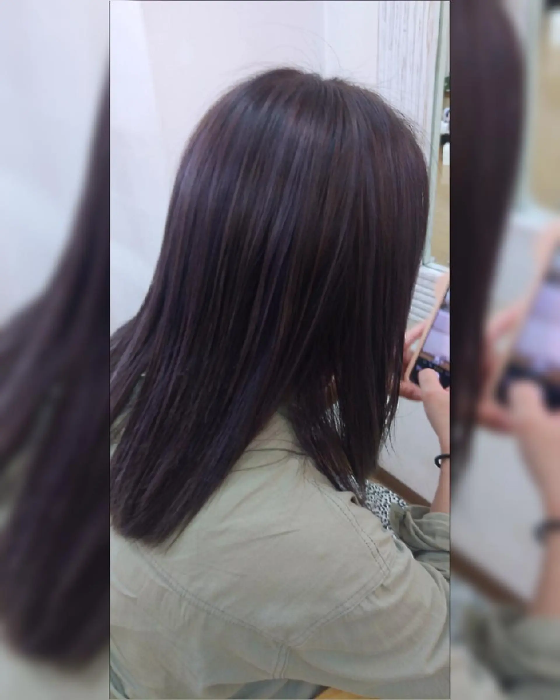 セミロング カラー バイオレットカラー ヘア＆メイクポトス 倉内のマツエク・マツパデザイン