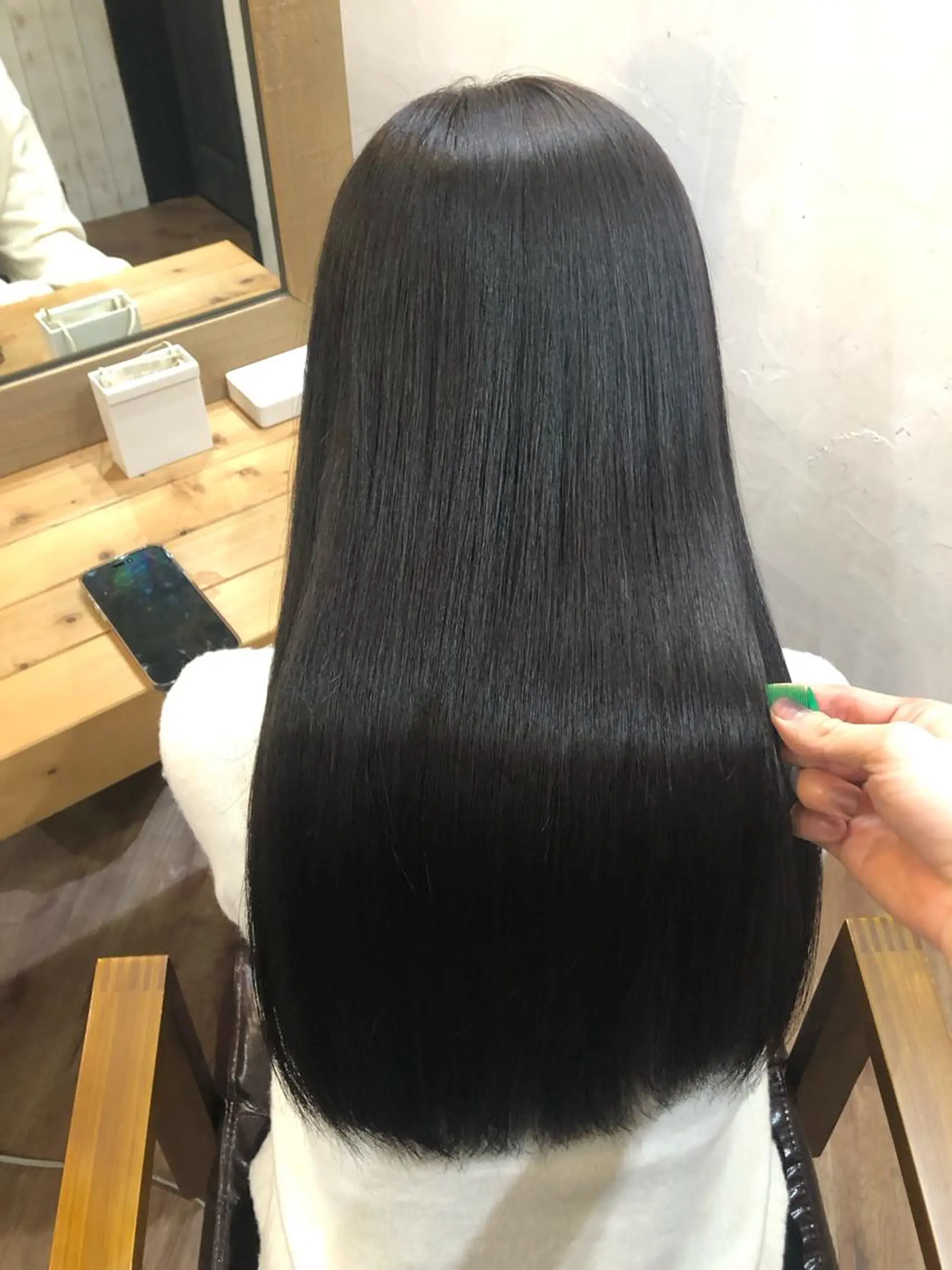 ロング カラー 縮毛矯正/髪質改善 予約はリクエストからのヘアスタイル