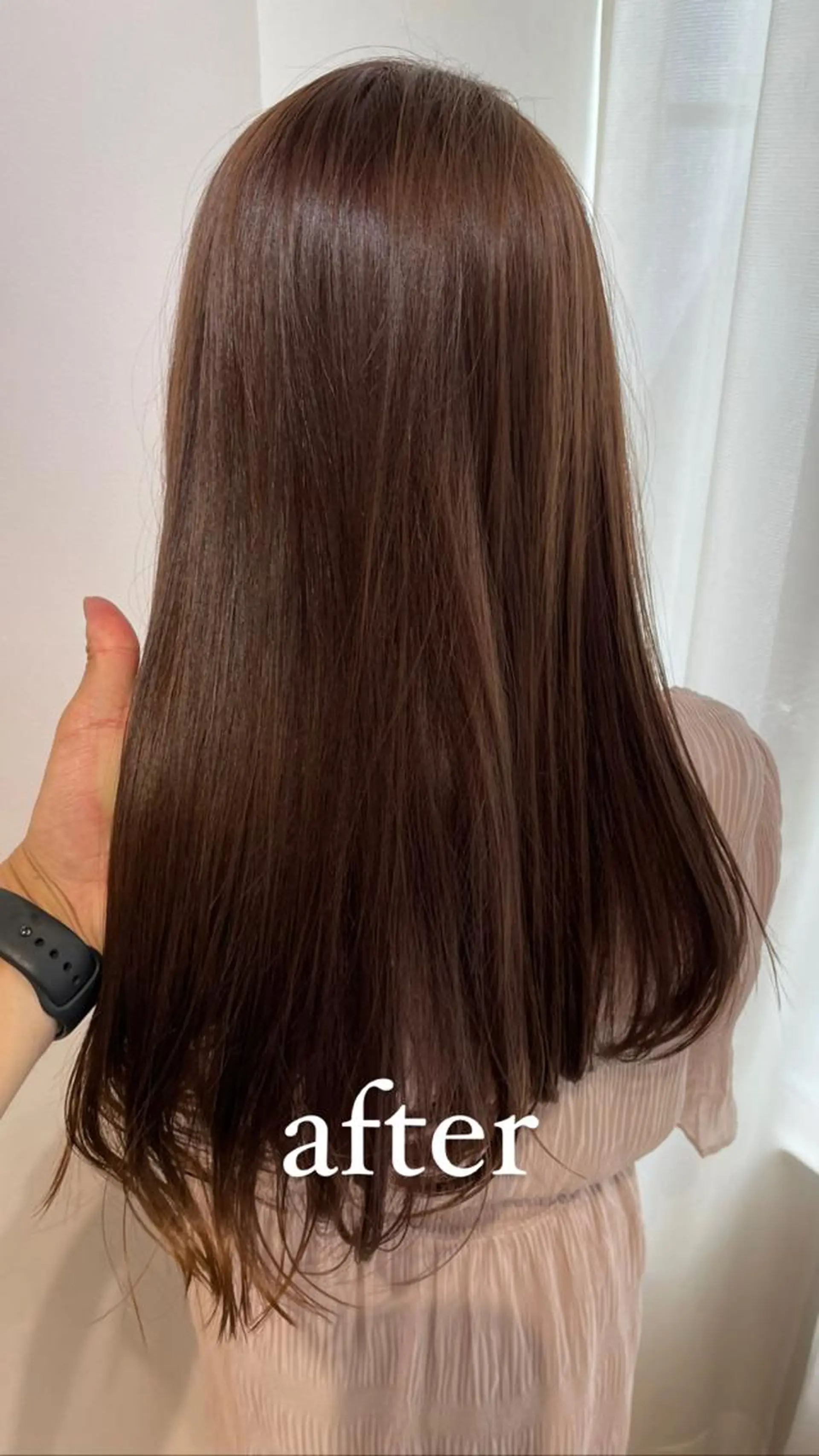 ロング カラー ベージュカラー ピンクカラー ピンクベージュ カット ヘアカラー トリートメント eins.hair所属・過去一の柔髪ヘア 🌿einshairのヘアスタイル