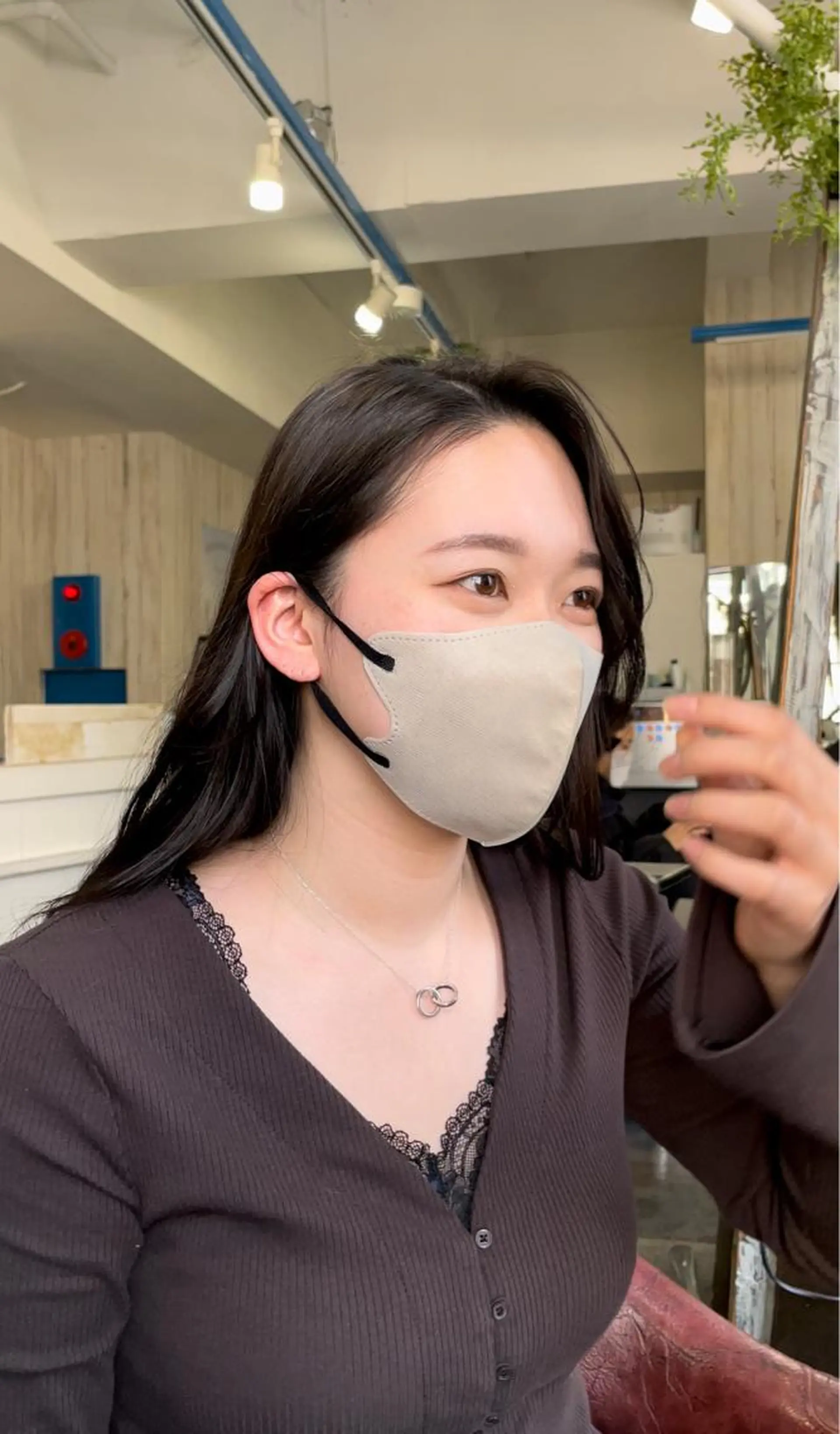 ロング カラー かきあげバング 🌿美髪縮毛矯正 のプロ安川🌿のヘアスタイル