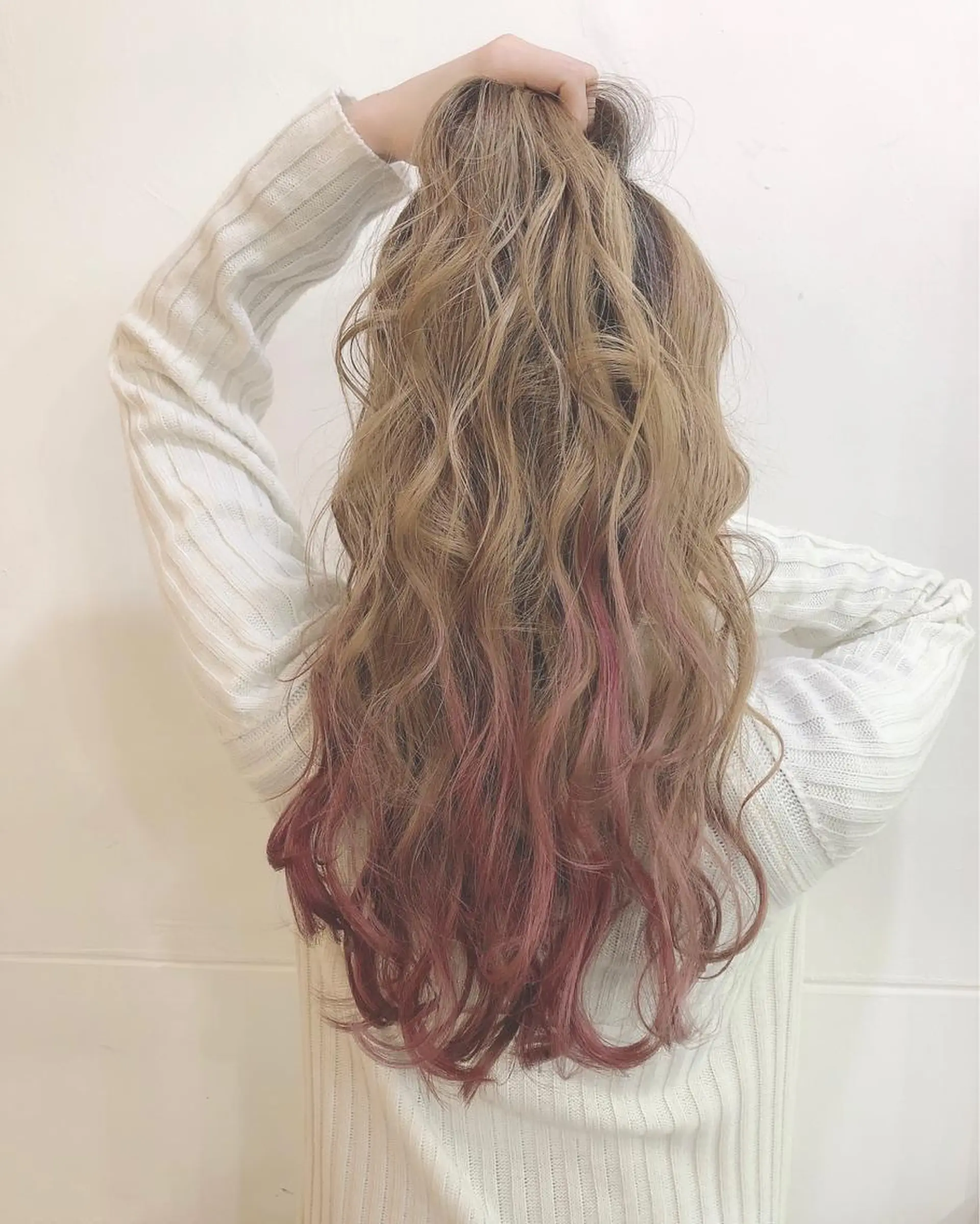 ロング ヘアカラー トリートメント 吉田 典弘のヘアスタイル
