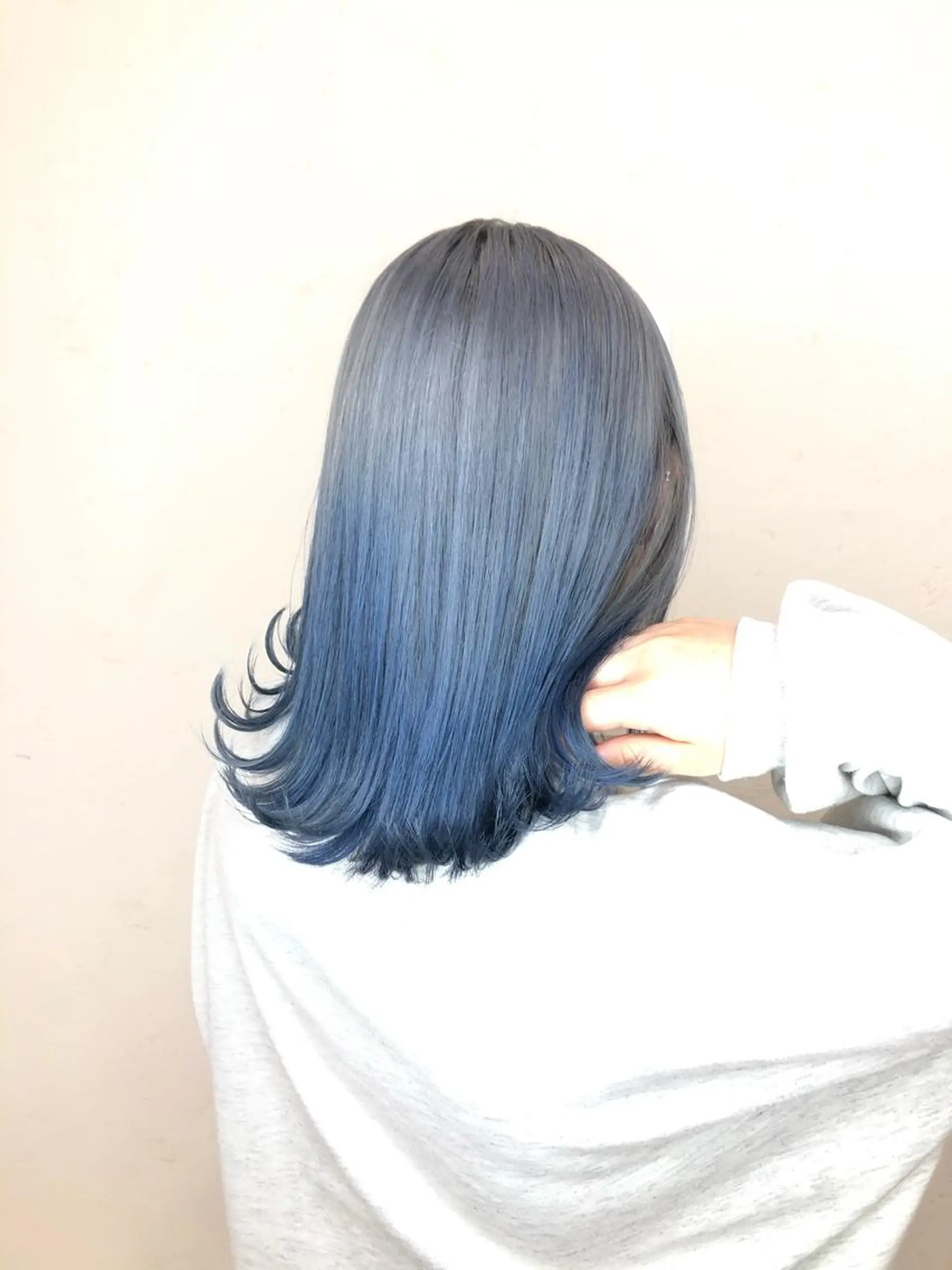 ミディアム 太白区/白髪ぼかし ハイライト/千葉達人のヘアスタイル