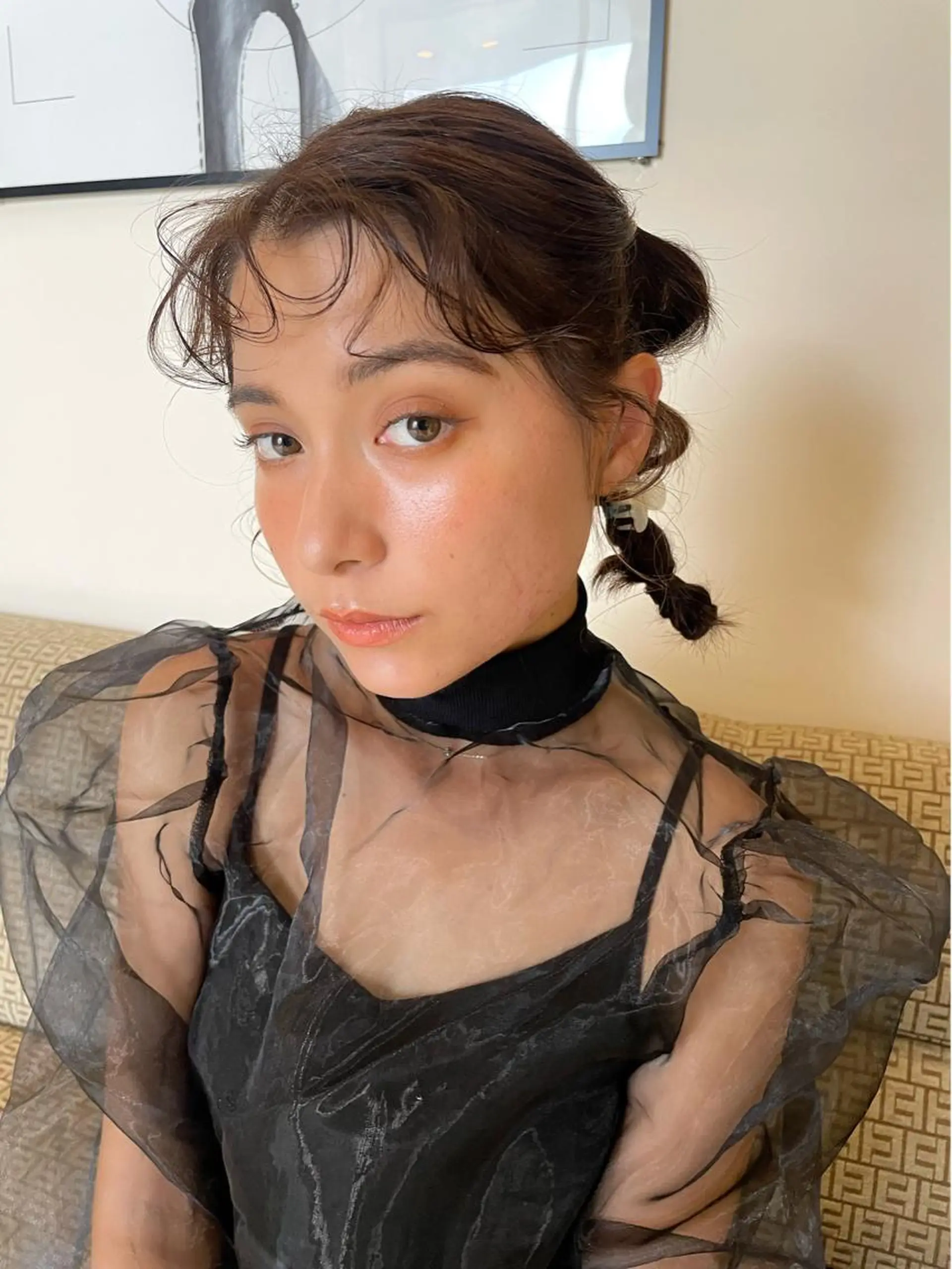 ミディアム ヘアアレンジ ヘアメイク new meのヘアスタイル