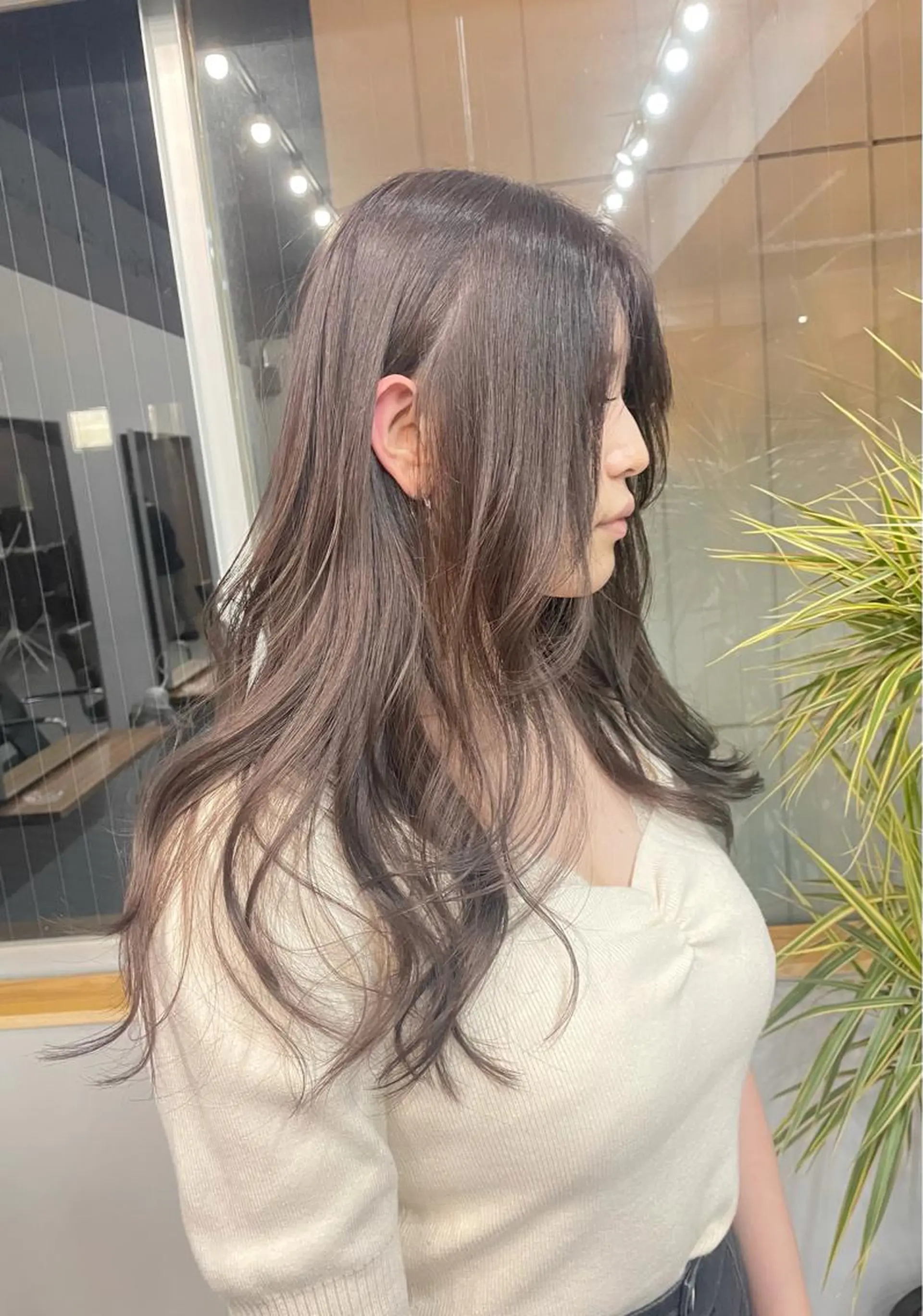 カラー ラベンダーカラー カット ヘアカラー トリートメント 西村あきや トレンド韓国ヘアのヘアスタイル
