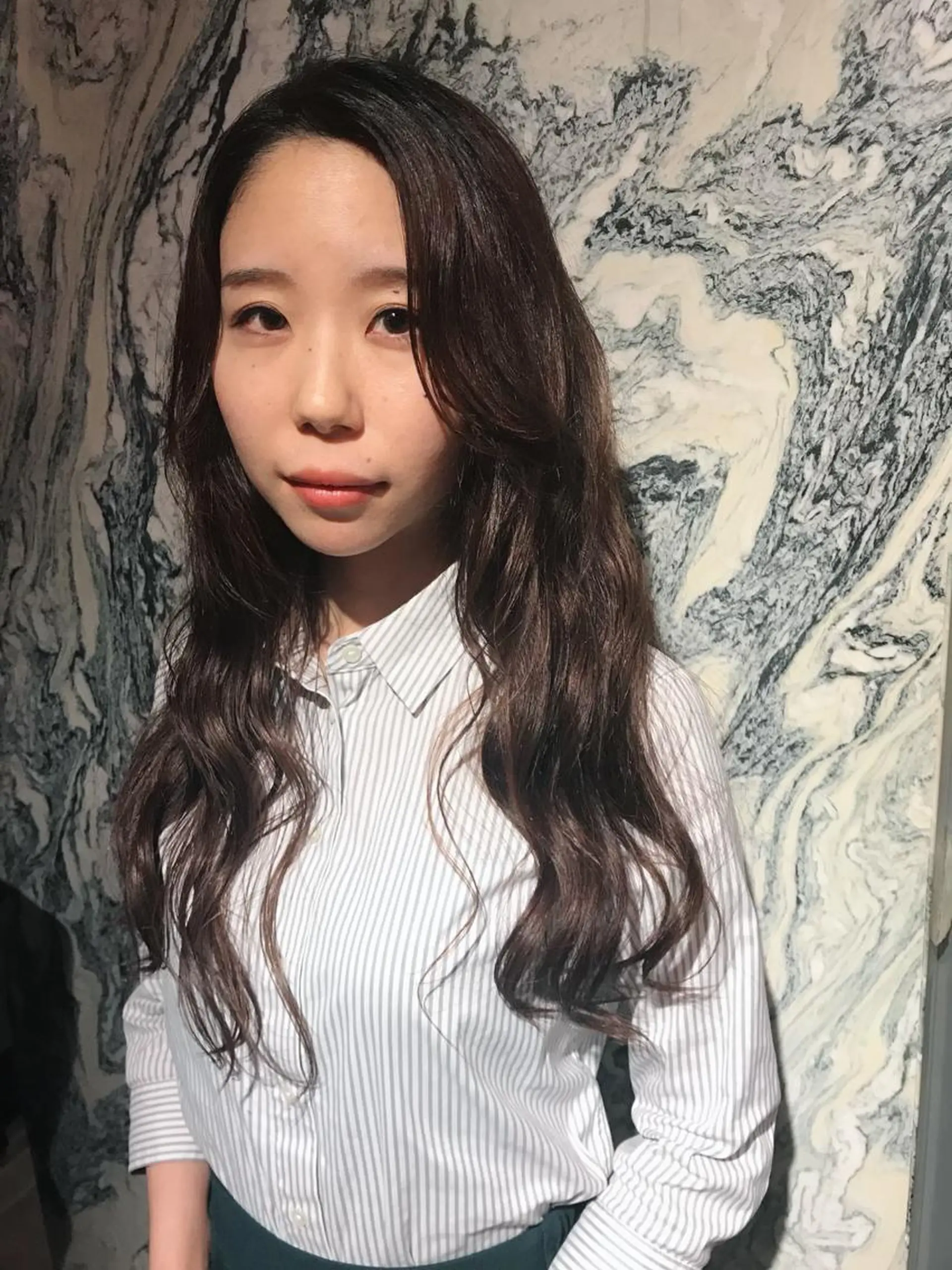 ロング パーマ 藤井 さと実のヘアスタイル