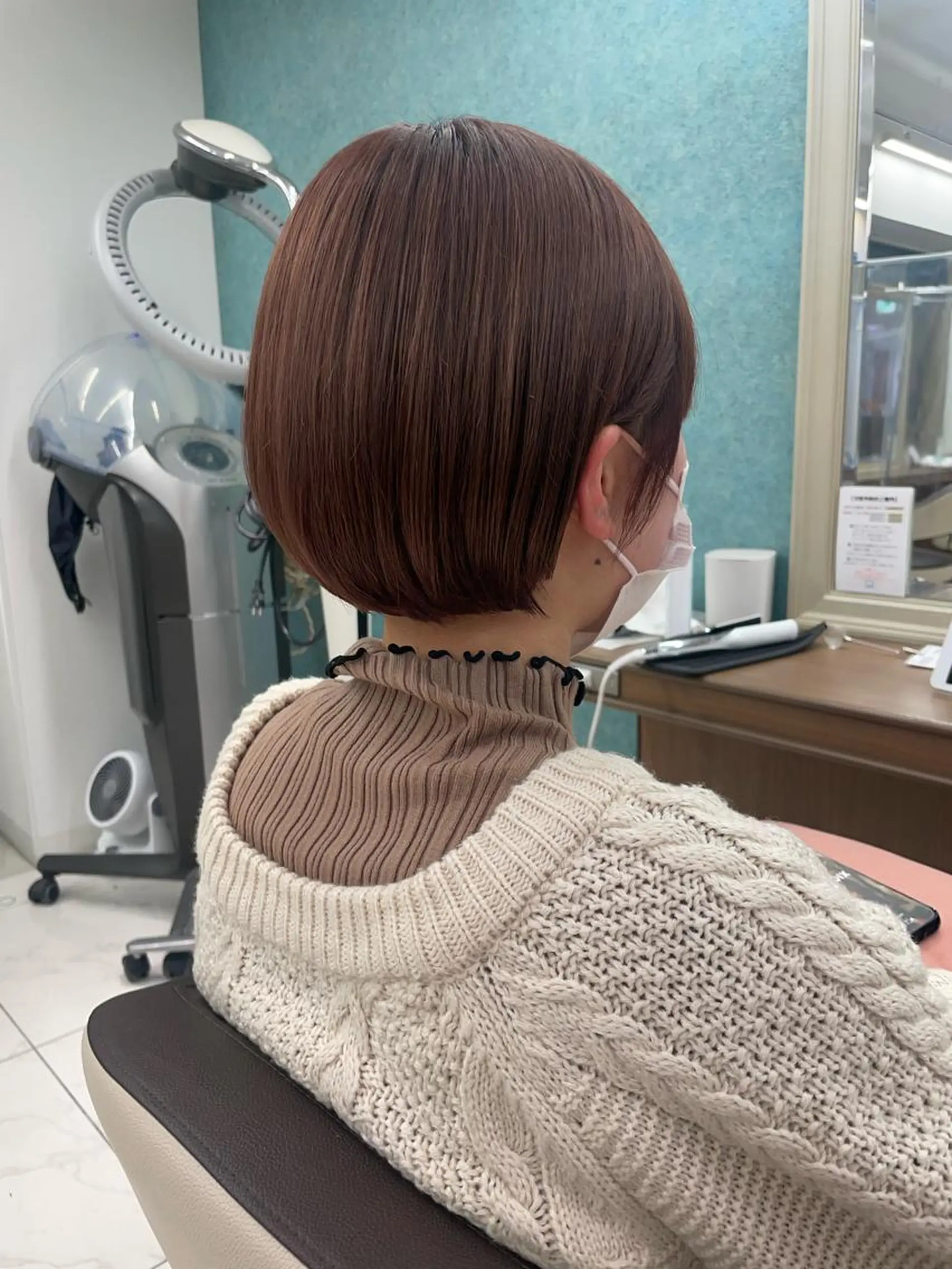 ショート カラー ショートボブ ボブ ショートヘア カット ヘアカラー 福島成美/髪質改善 縮毛矯正/カラーのヘアスタイル