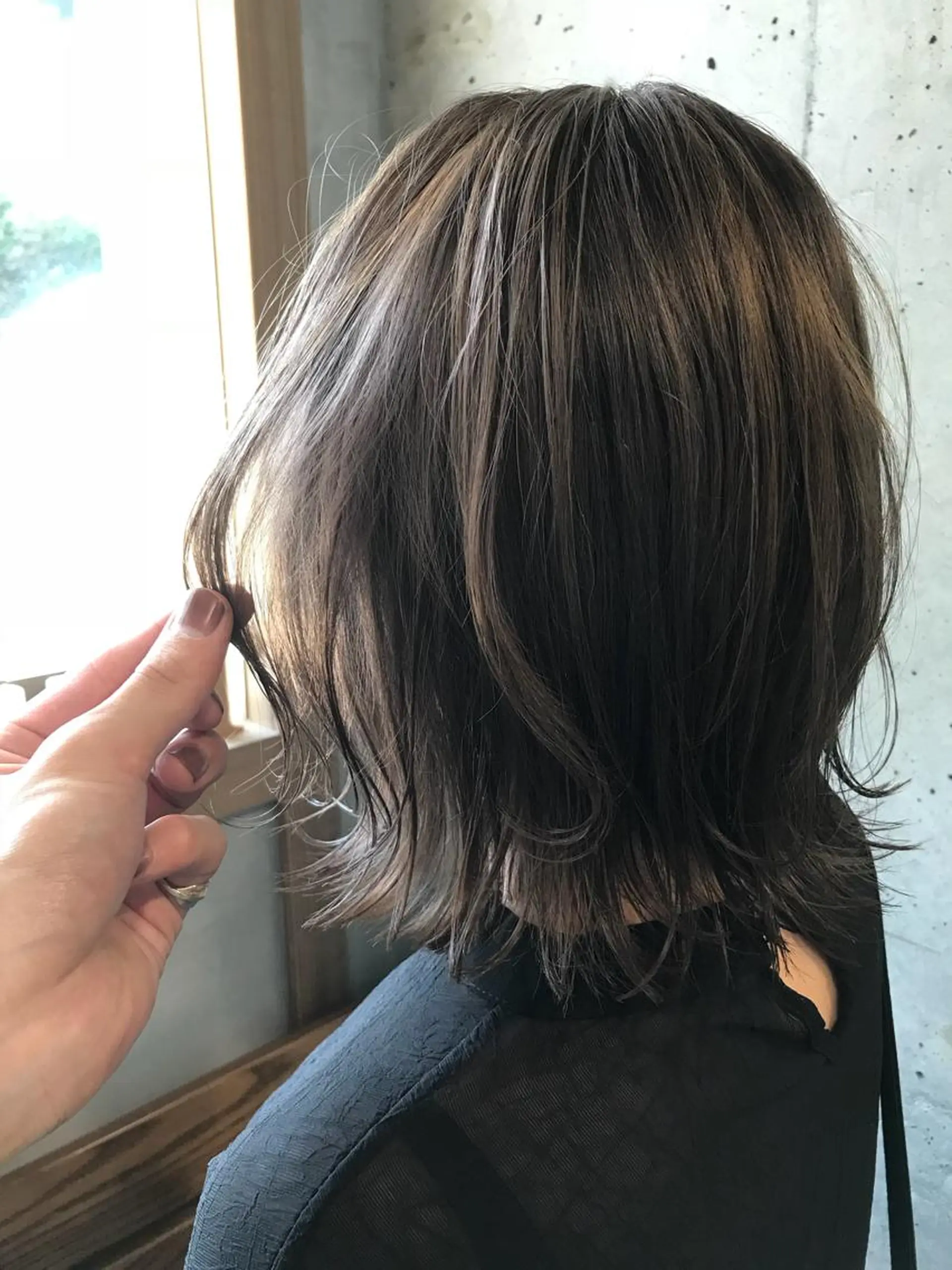 ショート カラー アッシュ ベージュカラー 透明感カラー 竹嶌 健吾のヘアスタイル