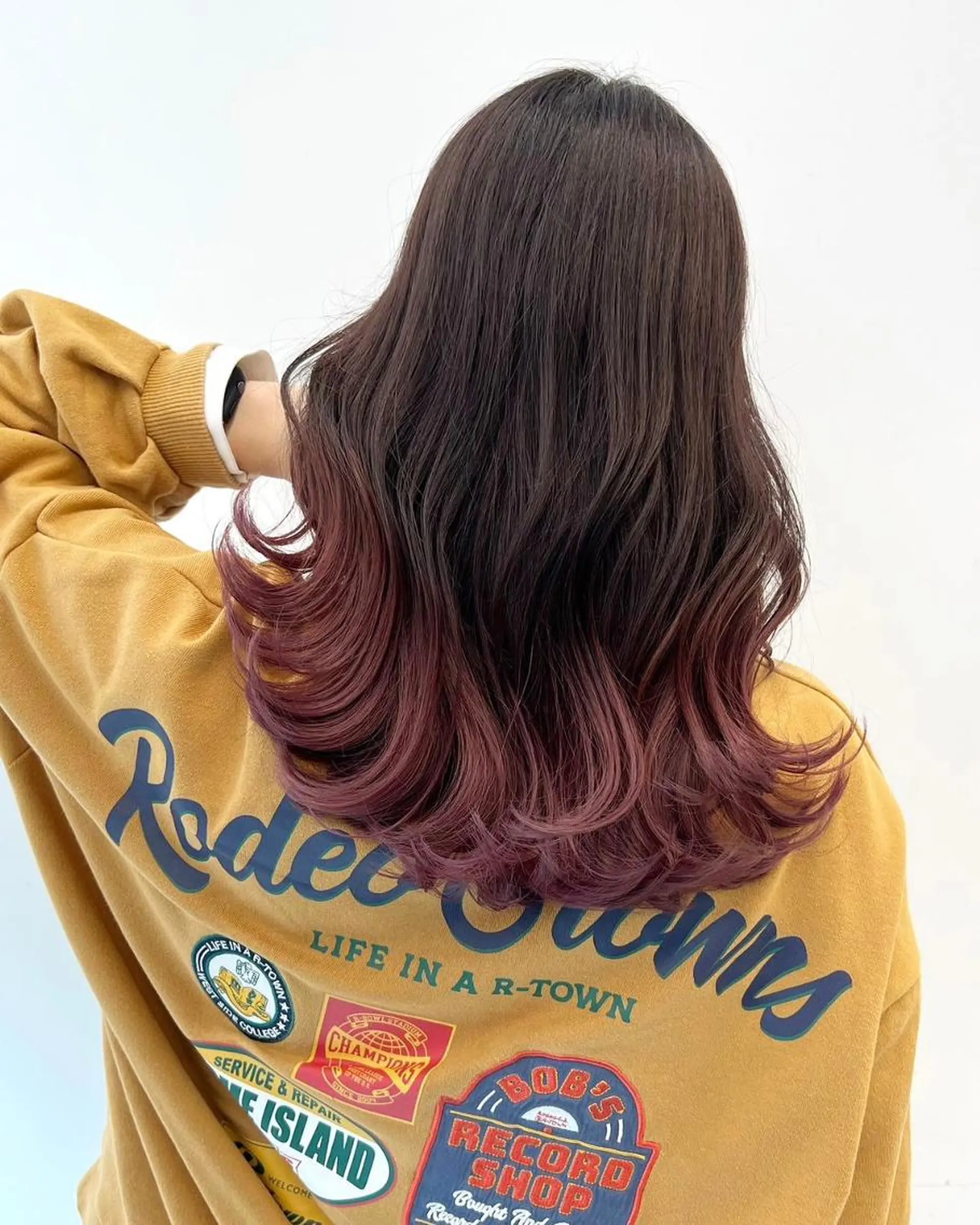 セミロング ハイライト 髪質改善 レイヤーカット 縮毛矯正 トリートメント ヘアカラー トリートメント 【公式】amble luxe池袋東口🩷のヘアスタイル