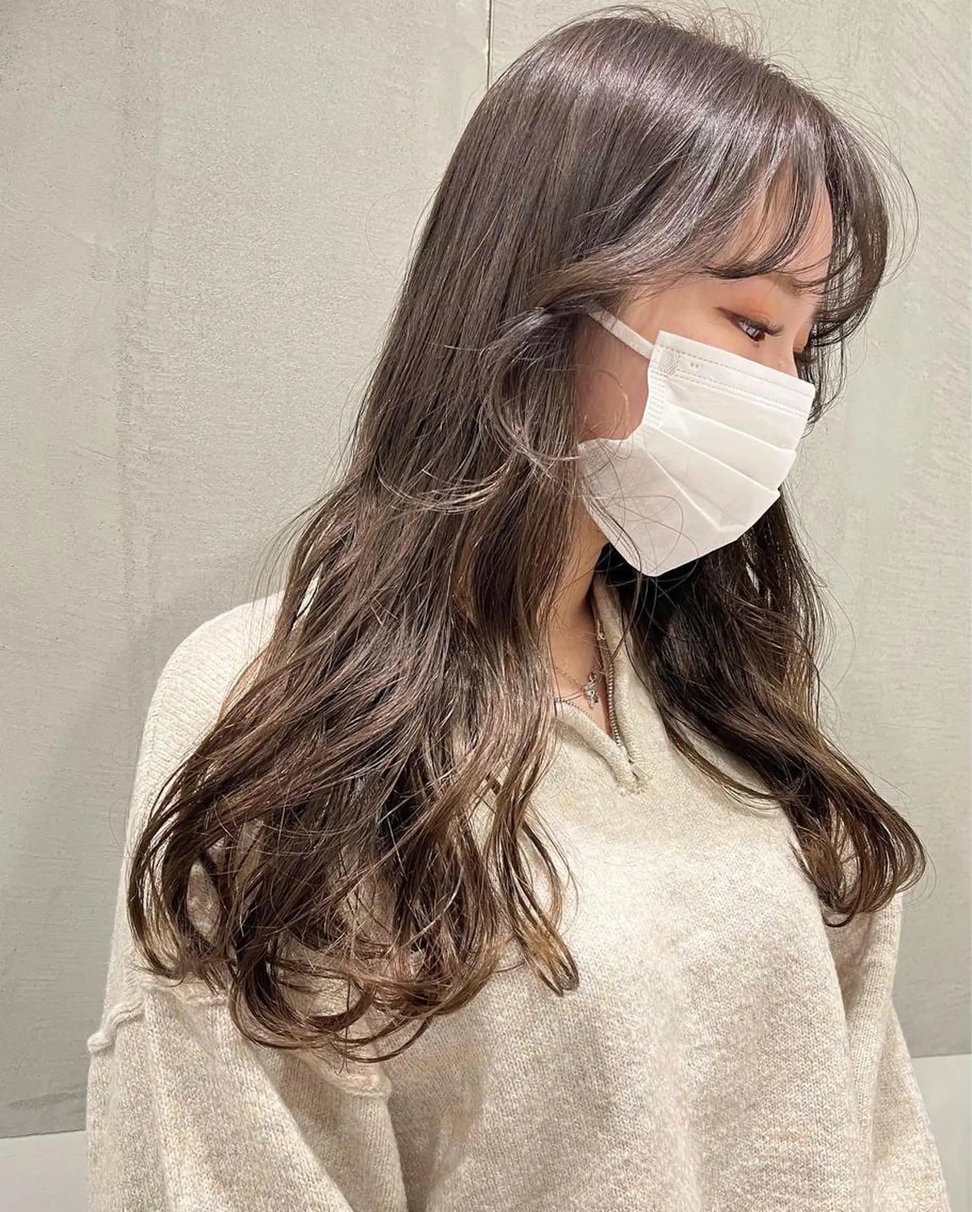 ロング カラー カット ヘアカラー minami🪷 暖色カラーのヘアスタイル