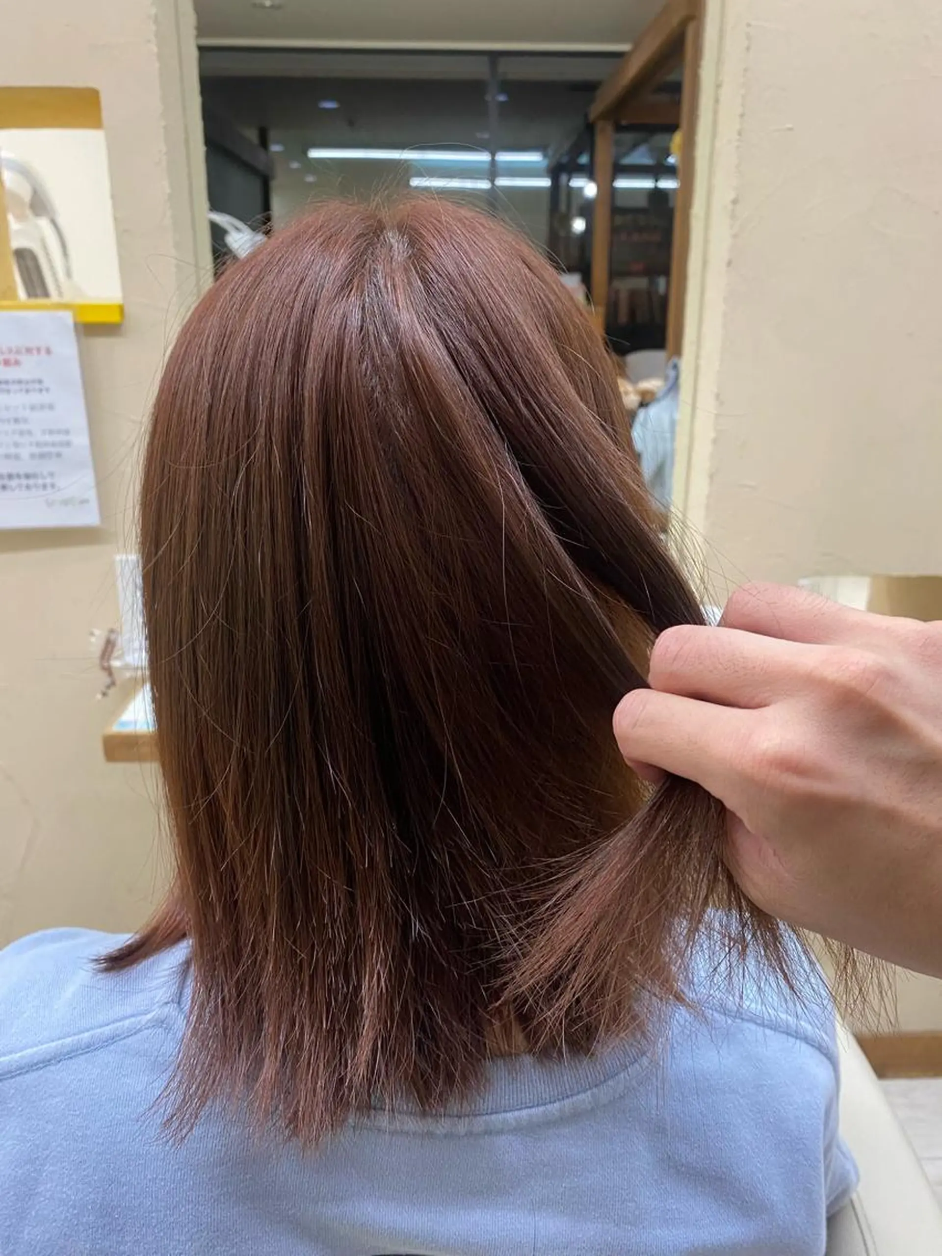 ミディアム ピンクブラウン Wen. THE HAIR所属・高野 健二のヘアスタイル