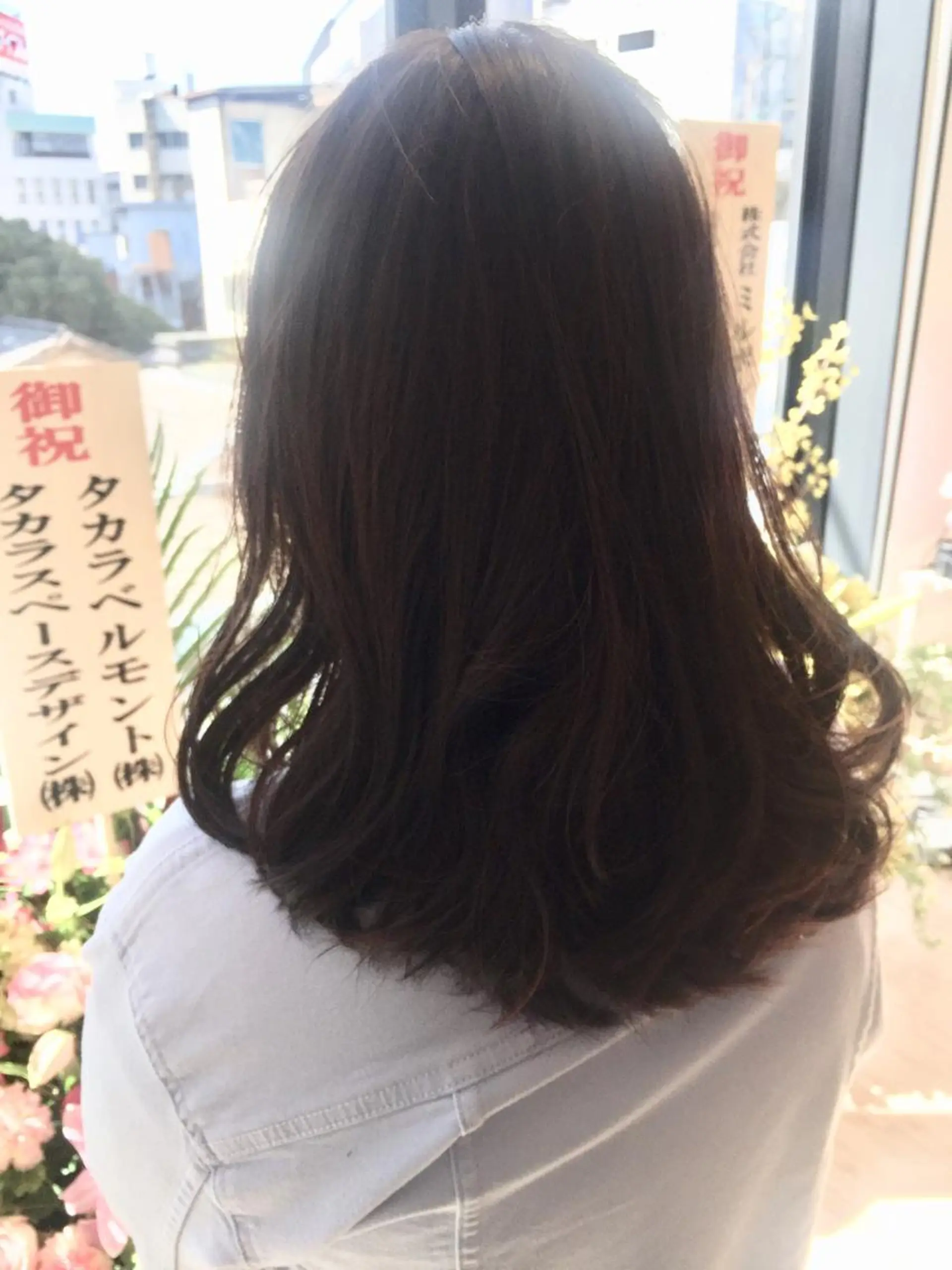 ミディアム カット ヘアカラー トリートメント 所渉/韓国レイヤー /ウルフカットのヘアスタイル