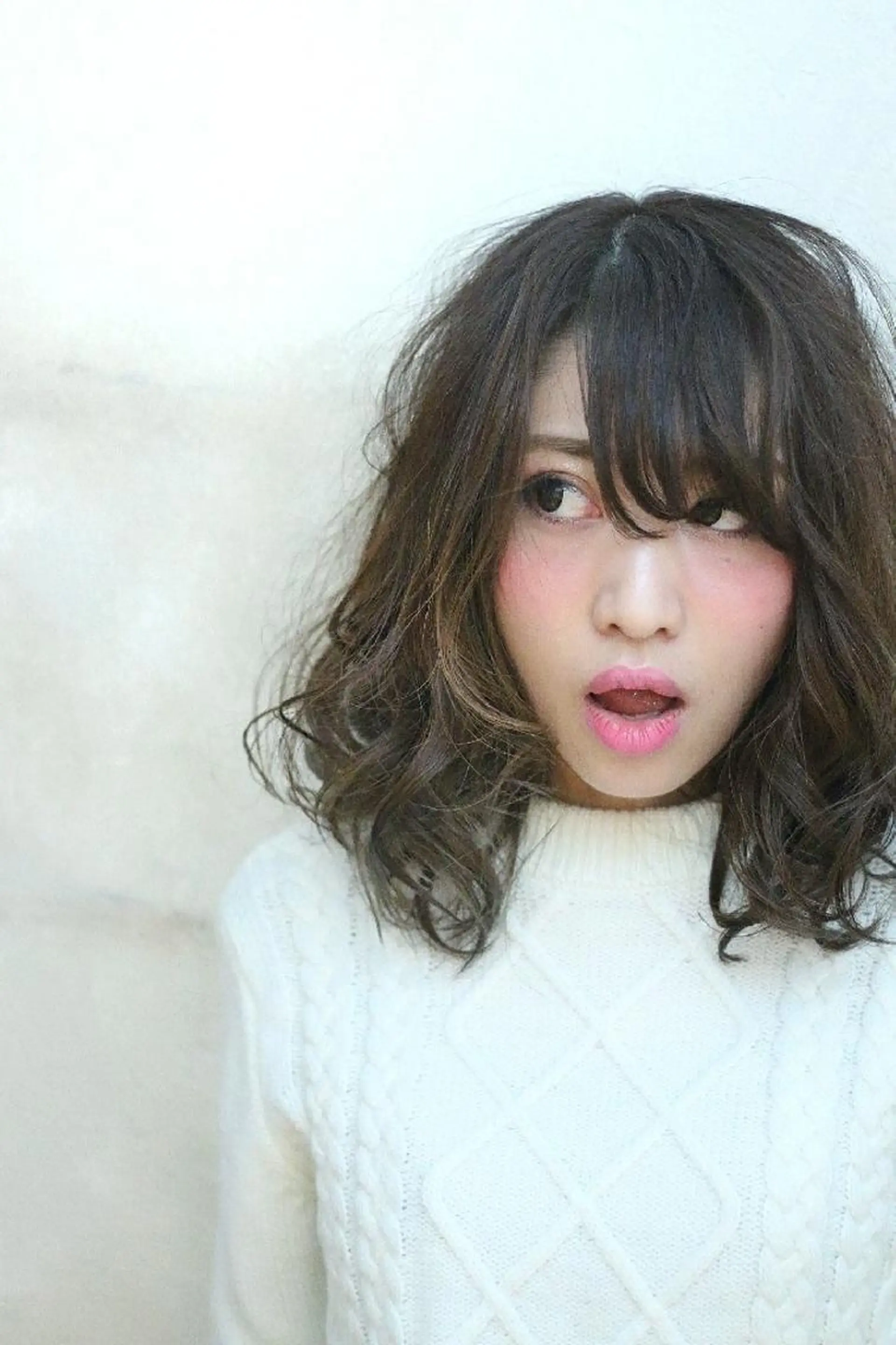 セミロング 原木 康臣のヘアスタイル