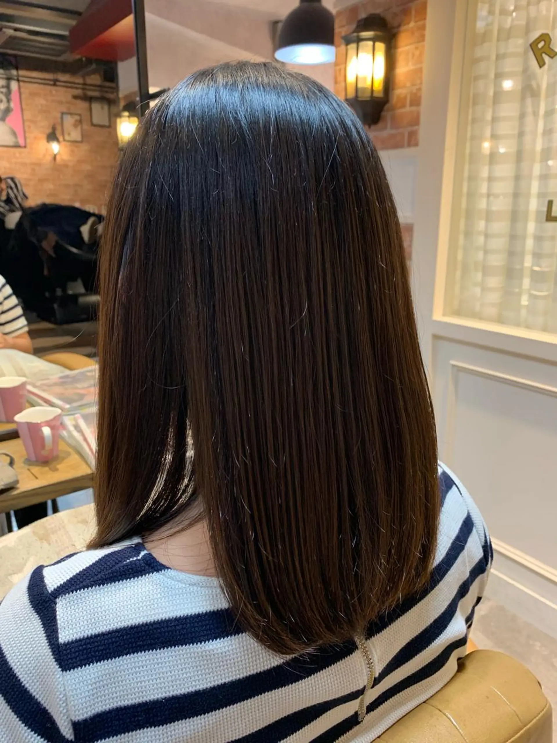 セミロング カット 縮毛矯正 トリートメント 縮毛/ショート/ ボブ/レイヤー/小原のヘアスタイル