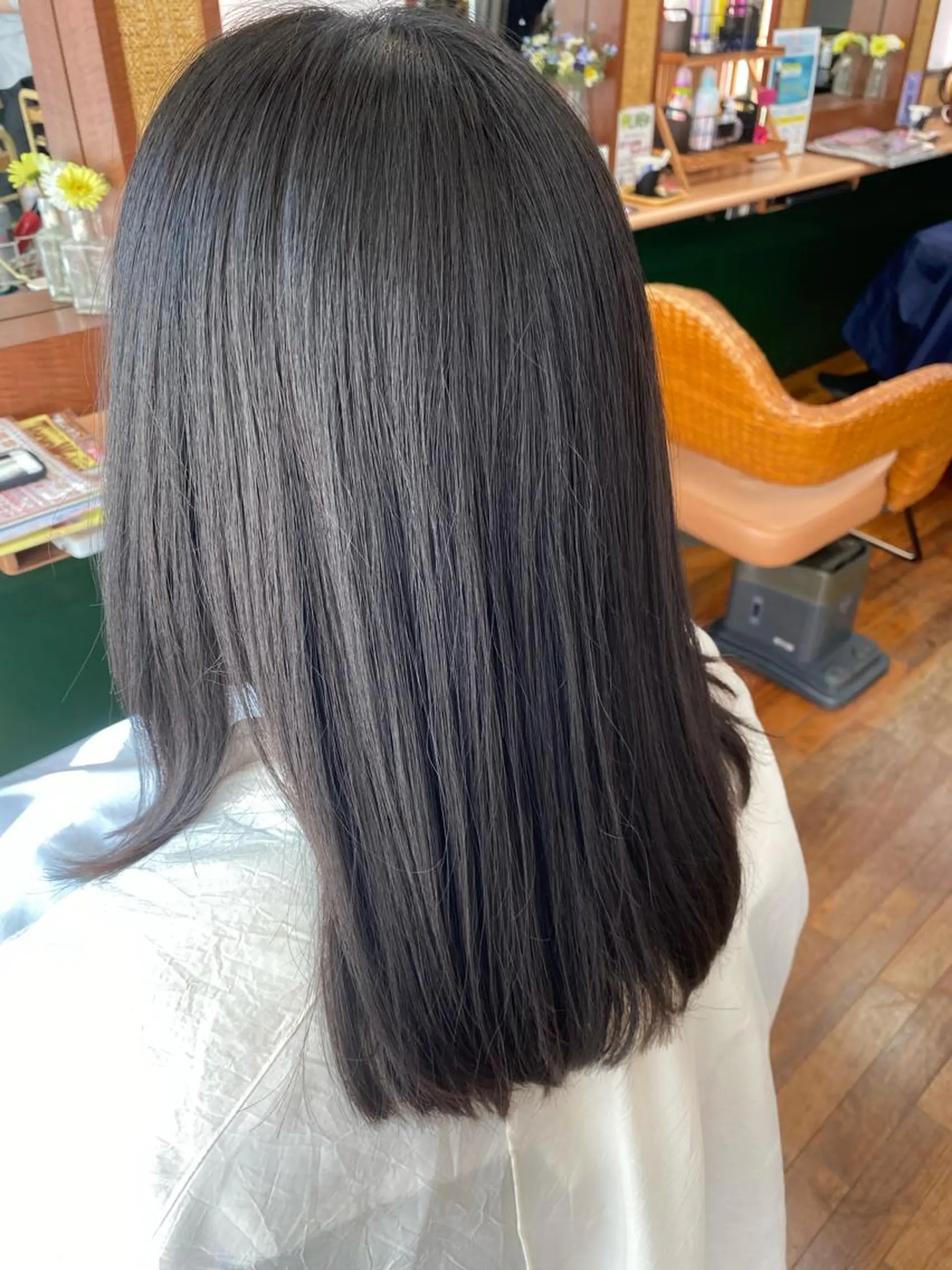 ミディアム 髪質改善 トリートメント ヘアカラー トリートメント ヘッドスパ 髪質改善/艶カラー 塩野成一のヘアスタイル