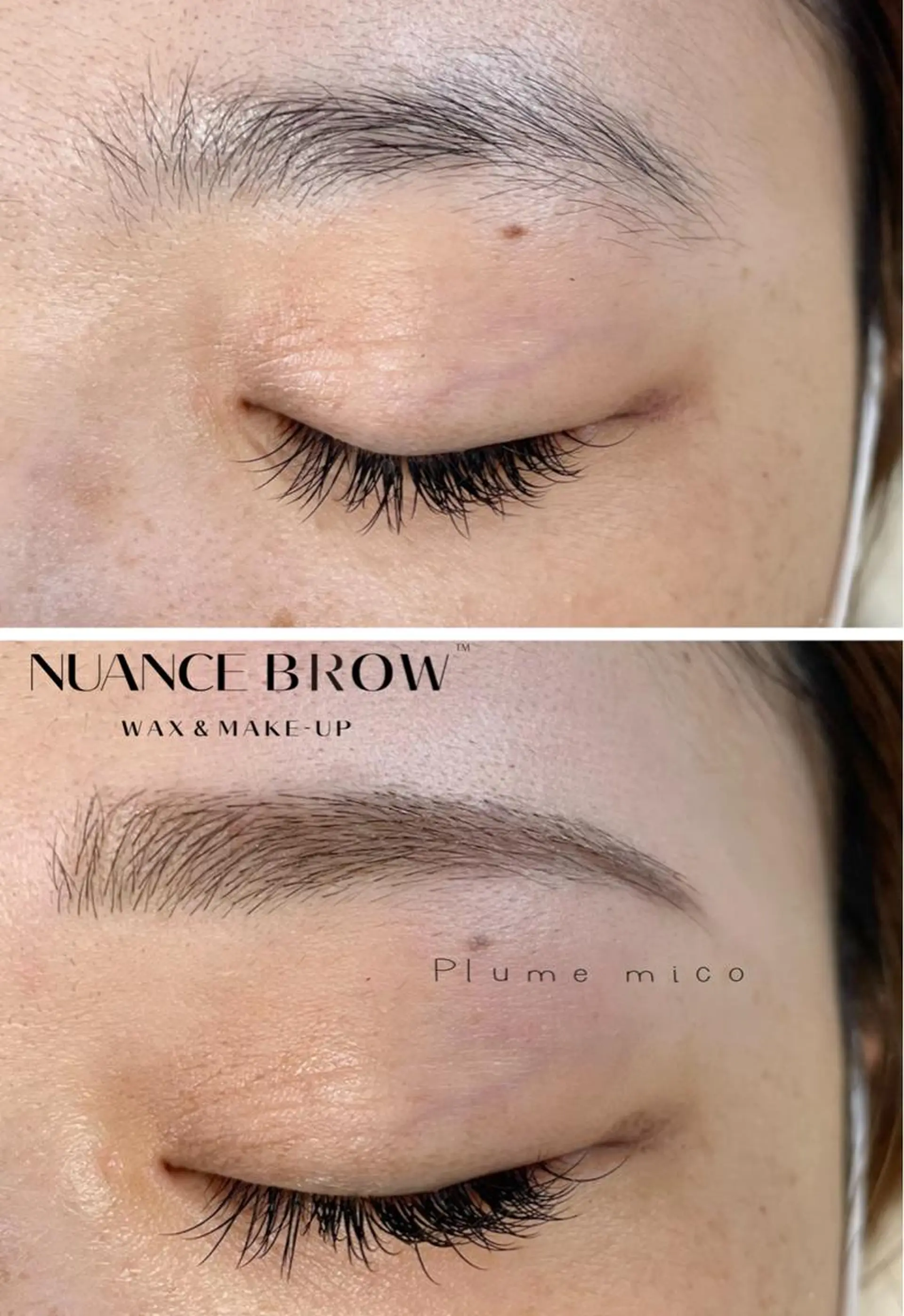 アイブロウ ワックス脱毛 Plume micoのマツエク・マツパデザイン