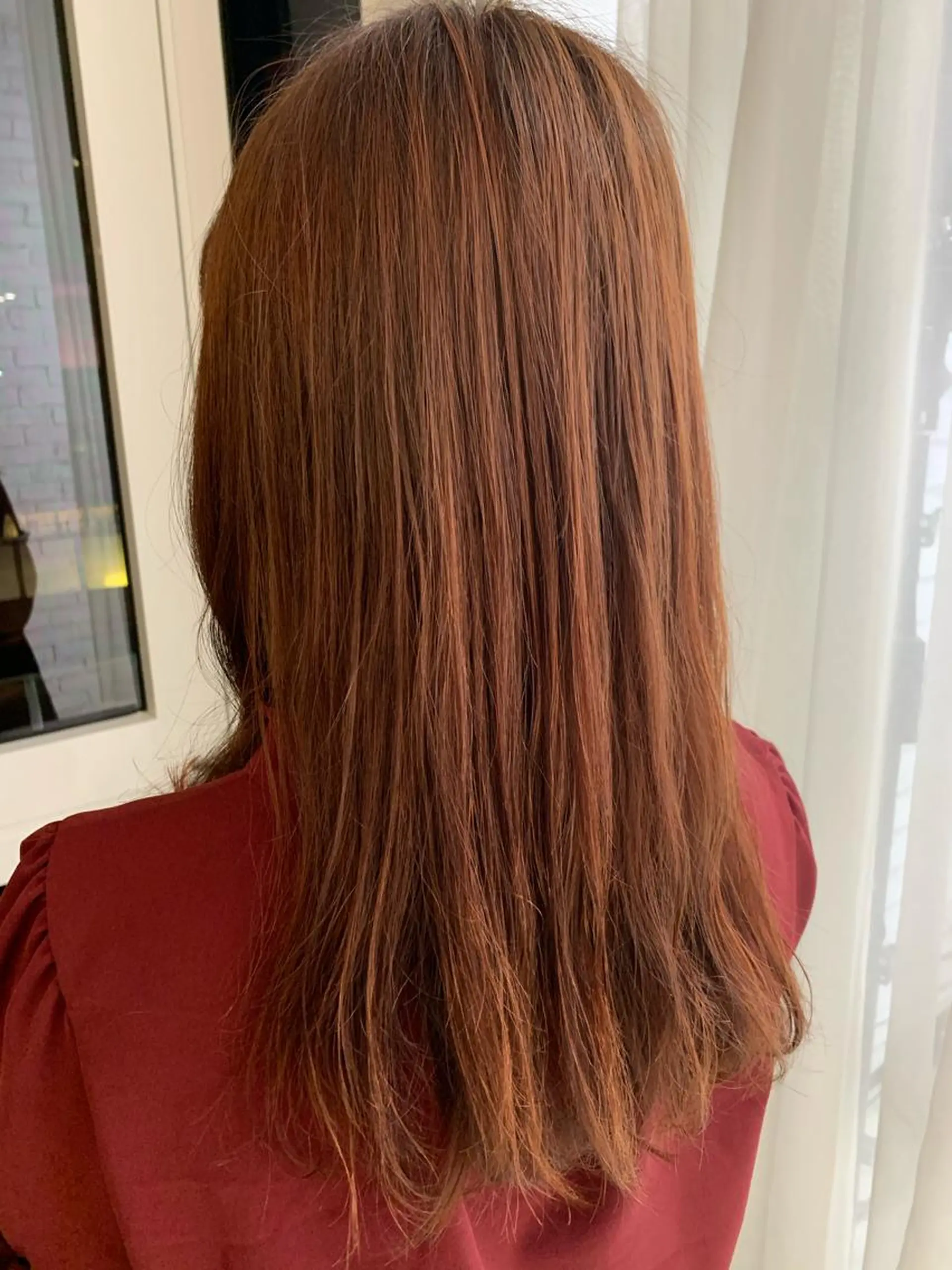 セミロング u n aのヘアスタイル