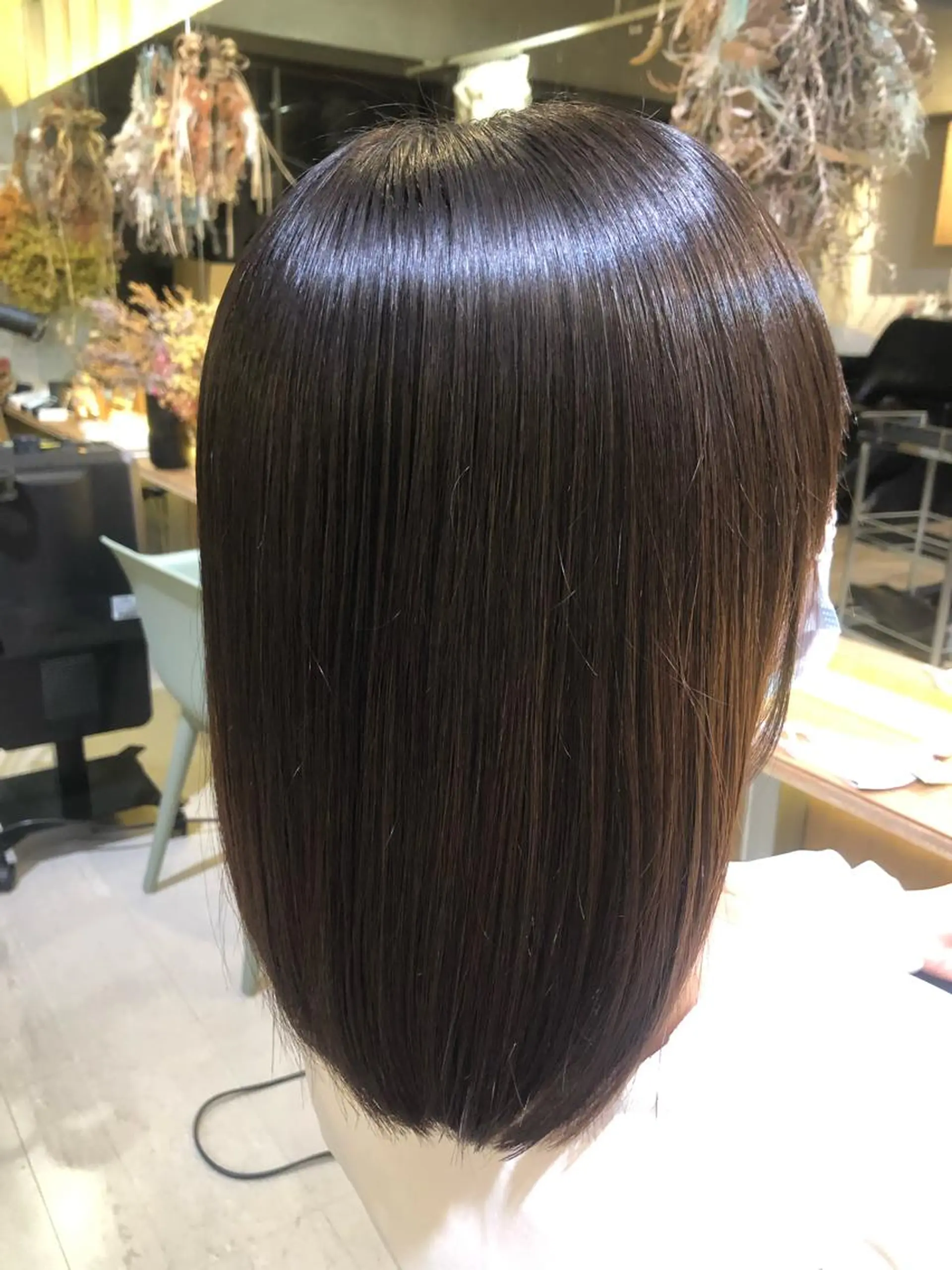 ミディアム 青木 ありさのヘアスタイル