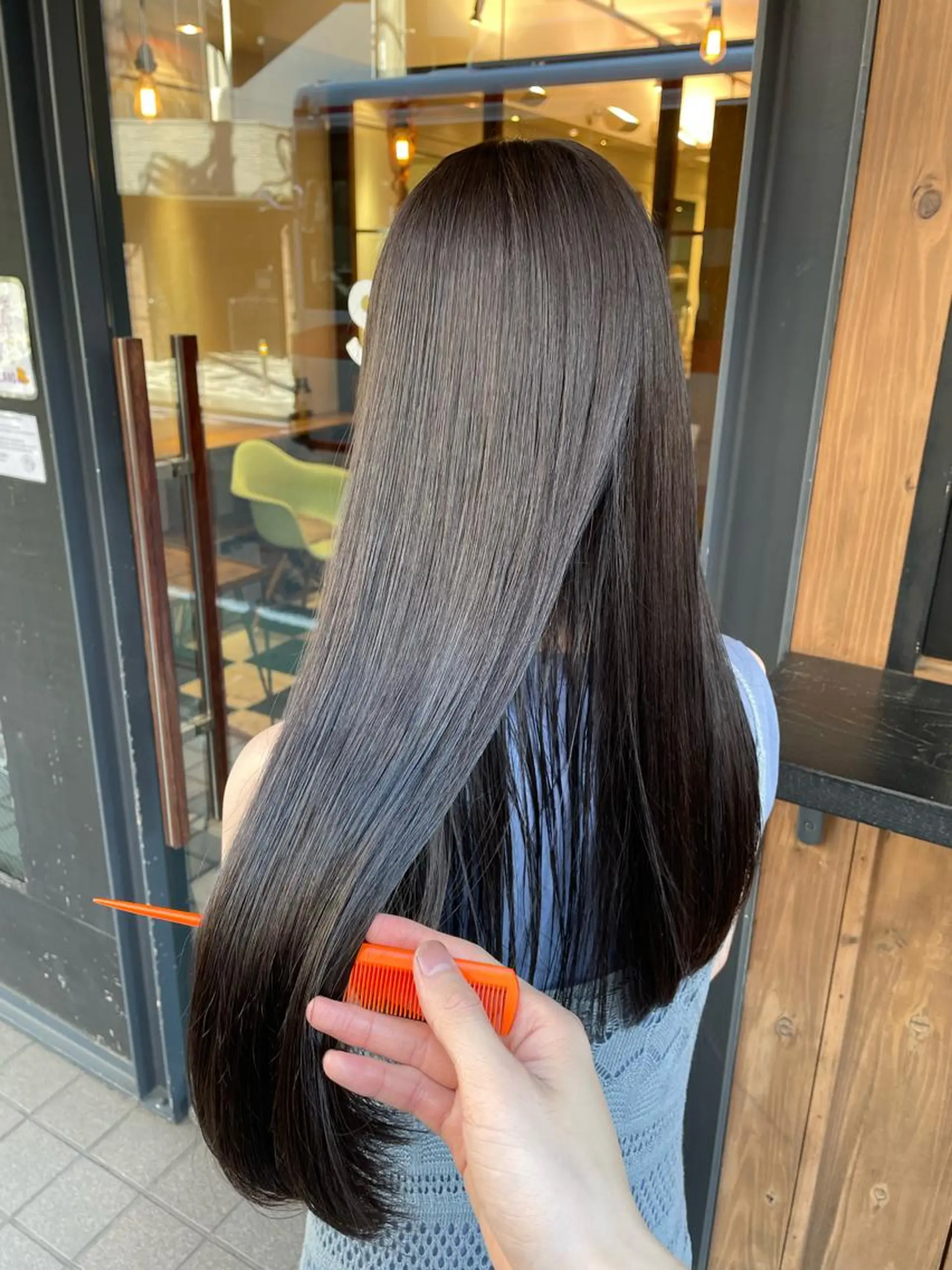 ロング カラー 透明感カラー 髪質改善 トリートメント 川上拓真 ✂︎学芸大学のヘアスタイル